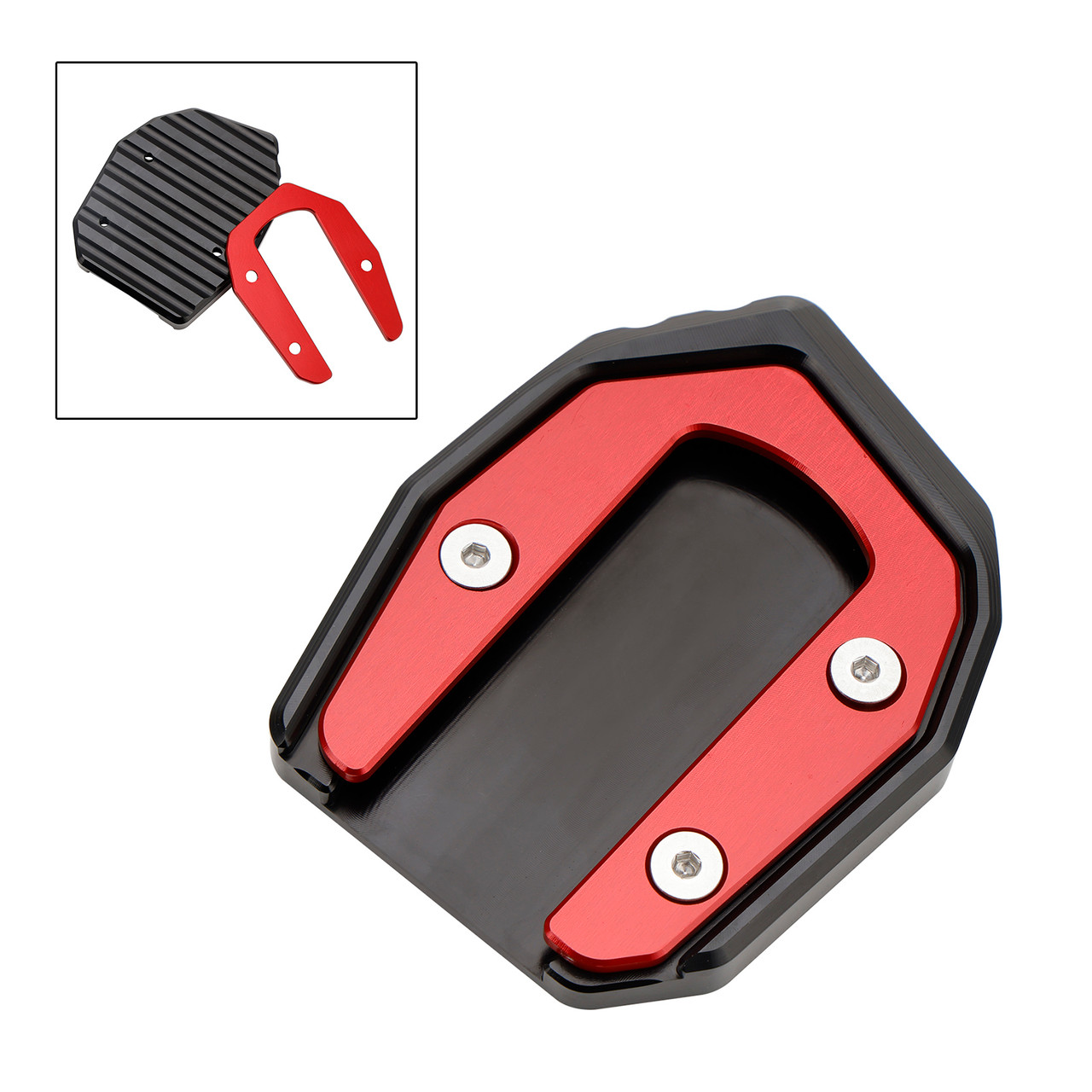 Kickstand Enlarge Plate Pad fit for Kawasaki Vulcan S 650 VN650 2015-2021 RED