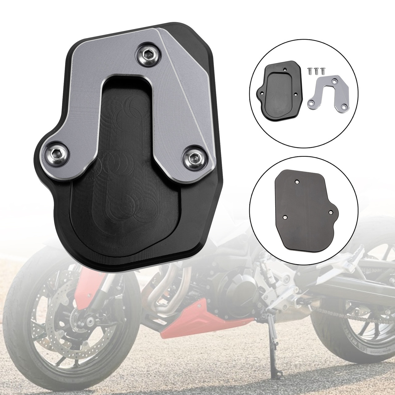 Motorcycle Kickstand Enlarge Plate Pad fit for BMW F900R F900 R 2020 TI