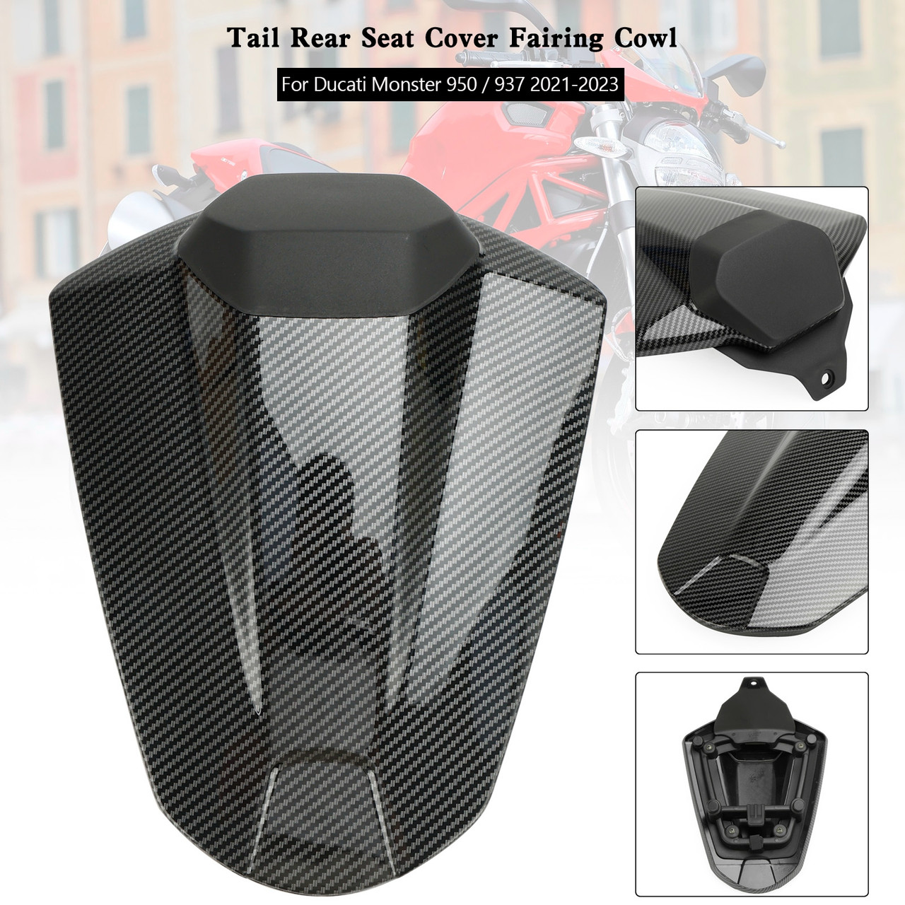 Tail Rear Seat Cover Fairing Cowl For Ducati Monster 950 937 2021-2023 CBN