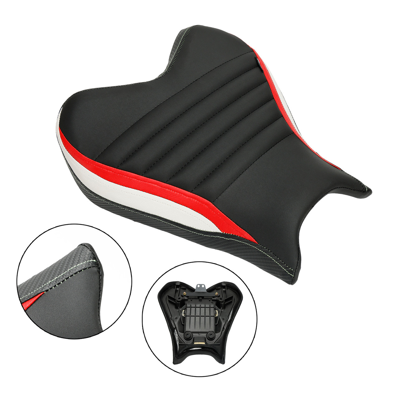 Front Raider Seat Driver Cushion Pu Red Fit For Yamaha Yzf-R7 Yzf R7 2021-2022