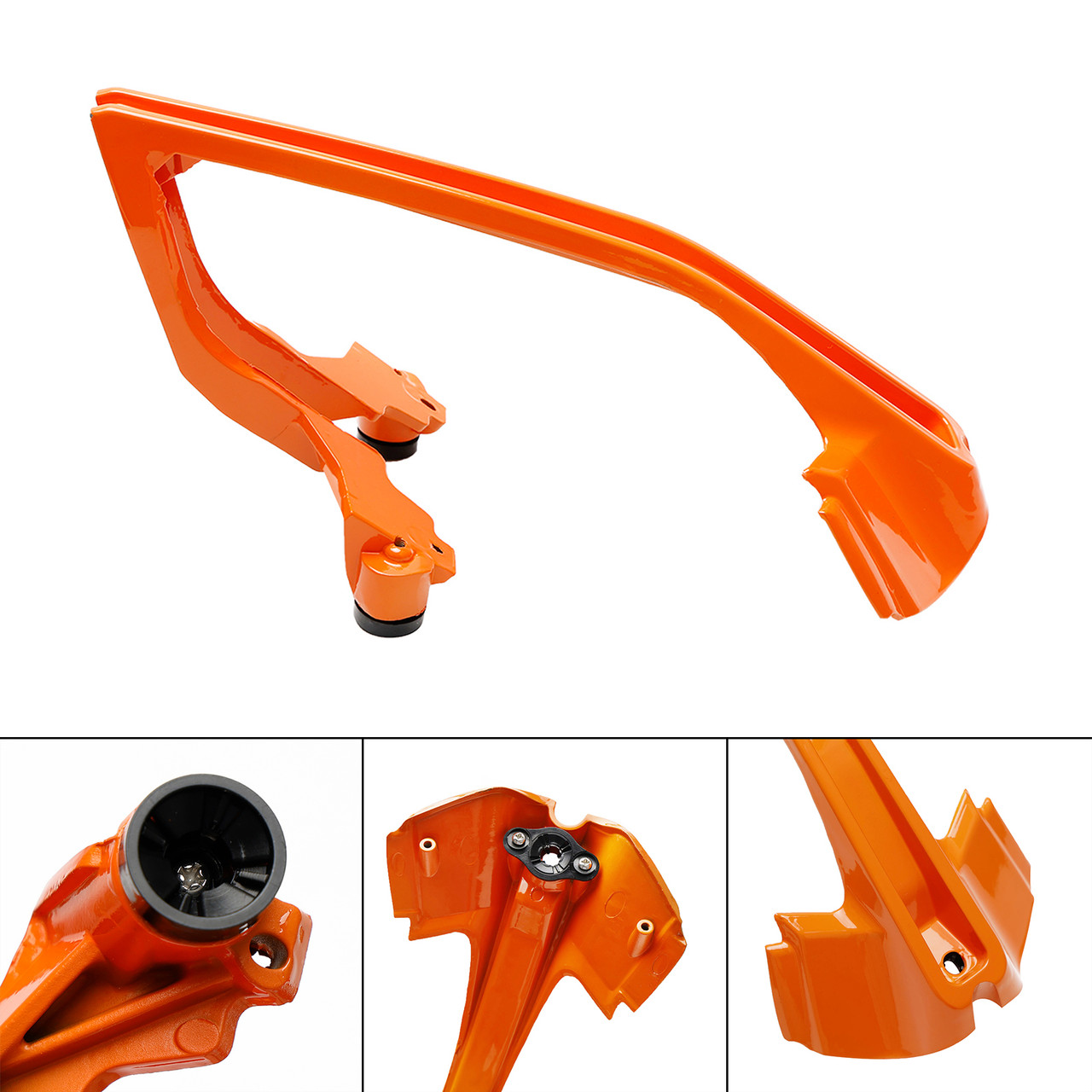 Front Headlight Holder Headlamp Led Bracket Plastic Grille Orange For 390 17-23