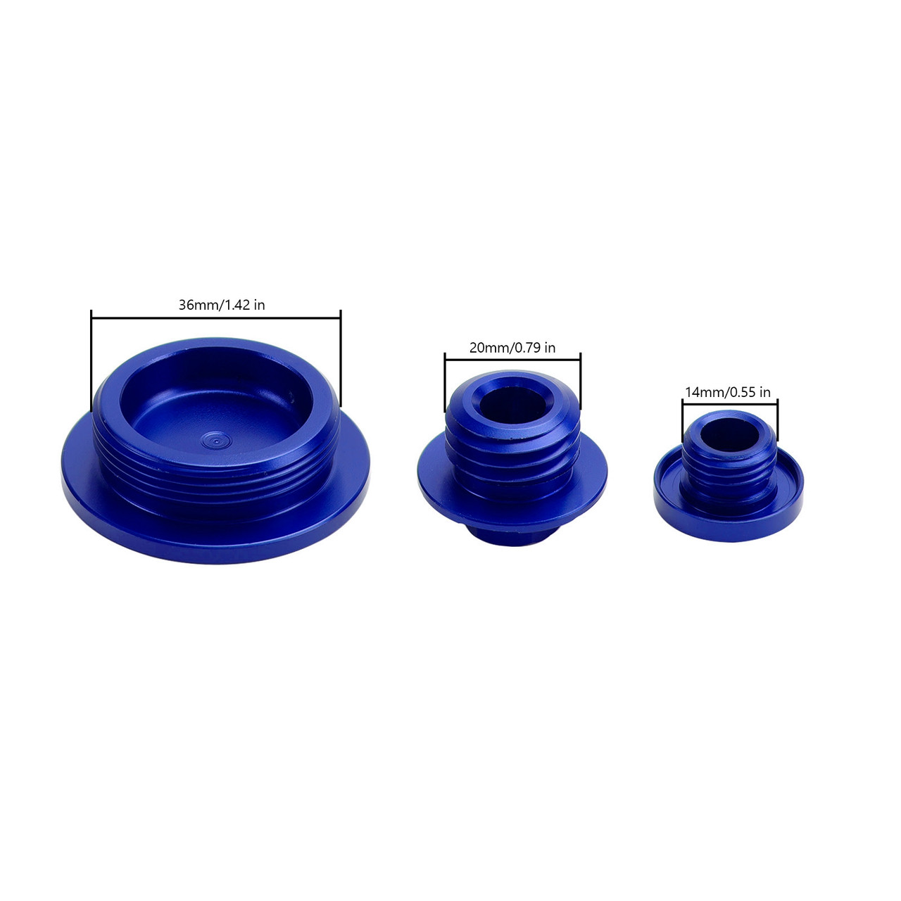 Blue Billet Engine Plug Kit For Yamaha YZ250F YZ250FX YZ450F YZ450FX 2014-2022