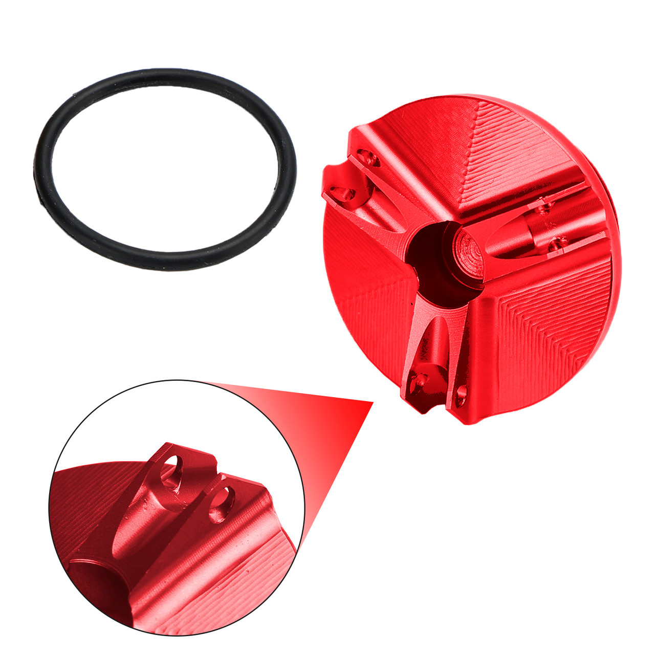 Billet Oil Filler Cap Red For Yamaha MT-03 MT03 MT-07 MT07 MT-10 / SP MT-25