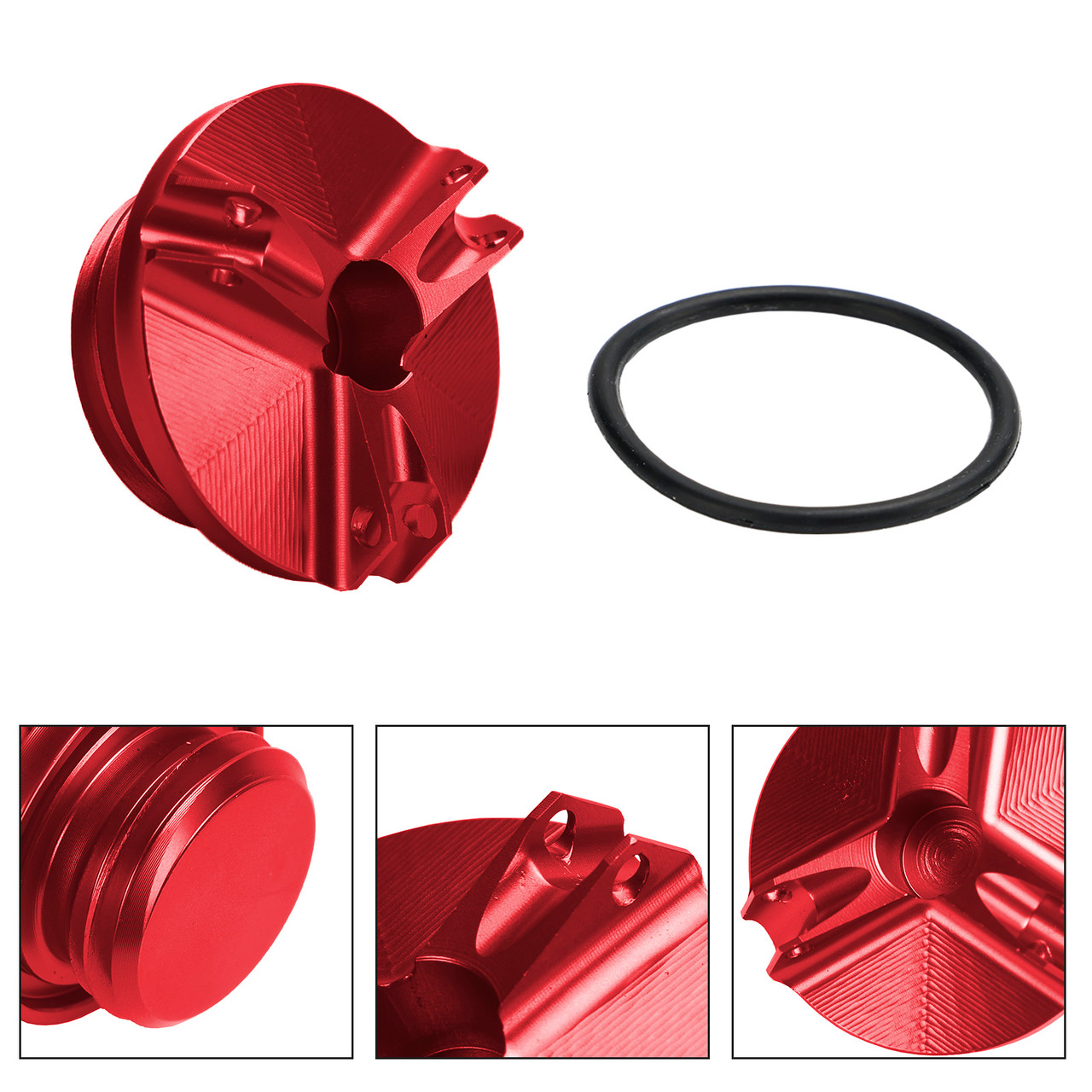 Billet Oil Filler Cap Red For Yamaha MT-03 MT03 MT-07 MT07 MT-10 / SP MT-25