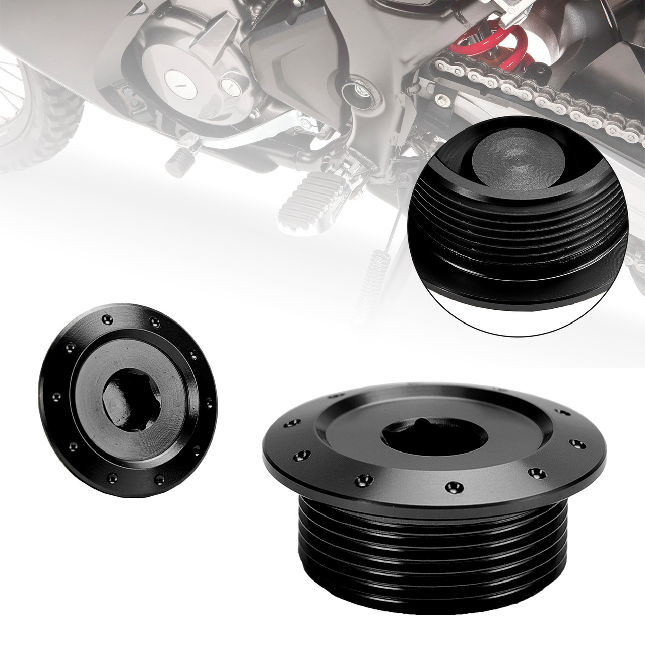 Black Engine Plug Kit For Honda CT125 Hunter Cub 125 Trail 125