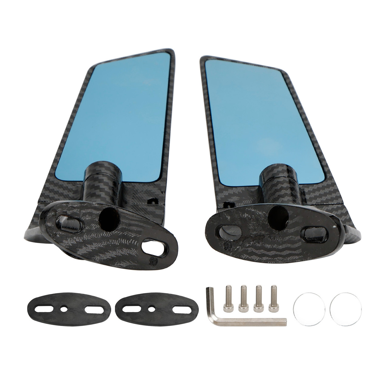 Wing Fin Rearview Mirrors For Honda CBR600F 2011-2014 CBR650R 2019-2023