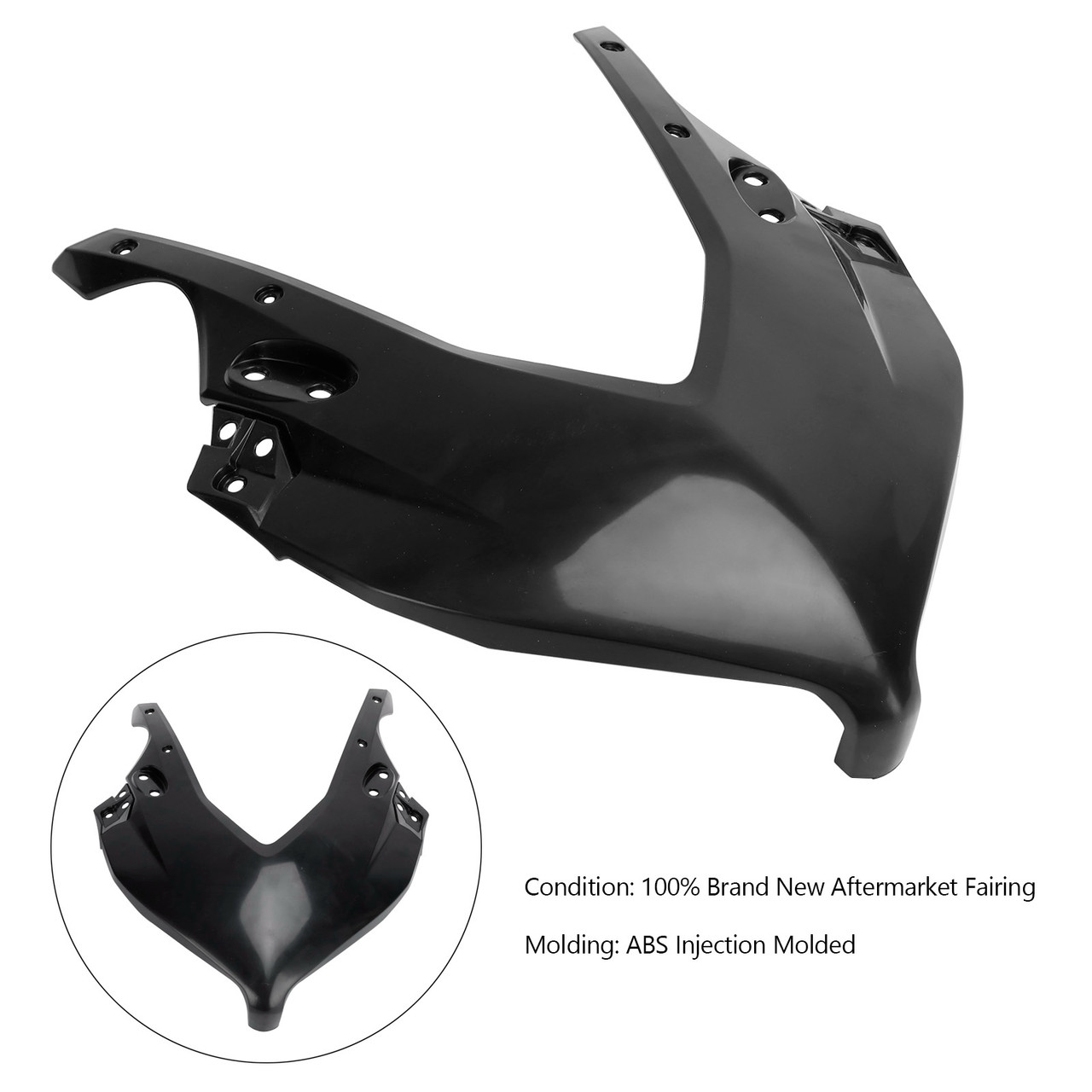 Unpainted ABS Front Headlight Nose Cover Protector for Honda CBR650R 2019-2023