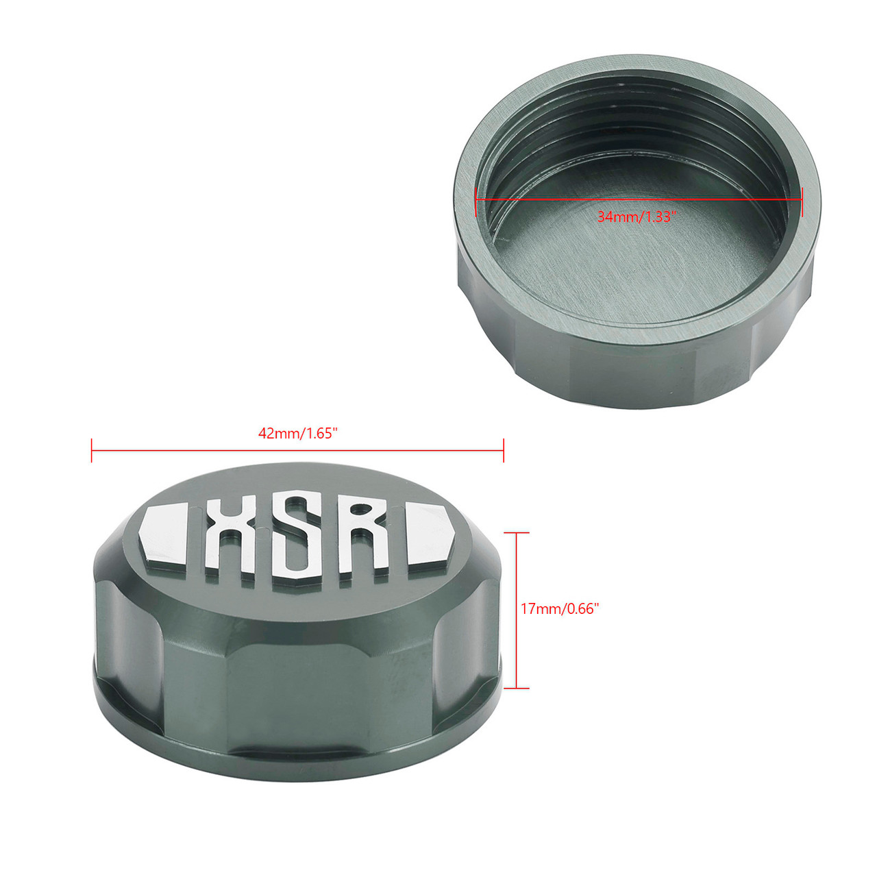 Titanium Rear Brake Reservoir Cover Cap For Yamaha XSR 155 700 900 2016-2023
