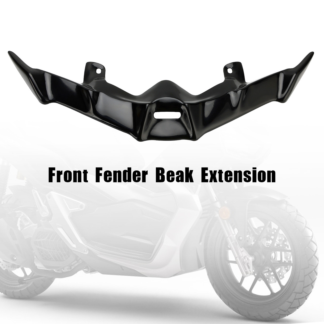 Front Fender Beak Nose Cone Extension For HONDA ADV150 ADV160 2019-2023 BLK