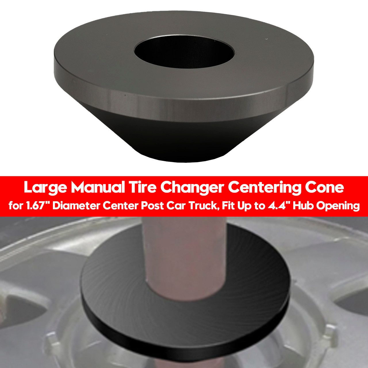 1.67" Harbor Freight Large Manual Tire Changer Centering Cone