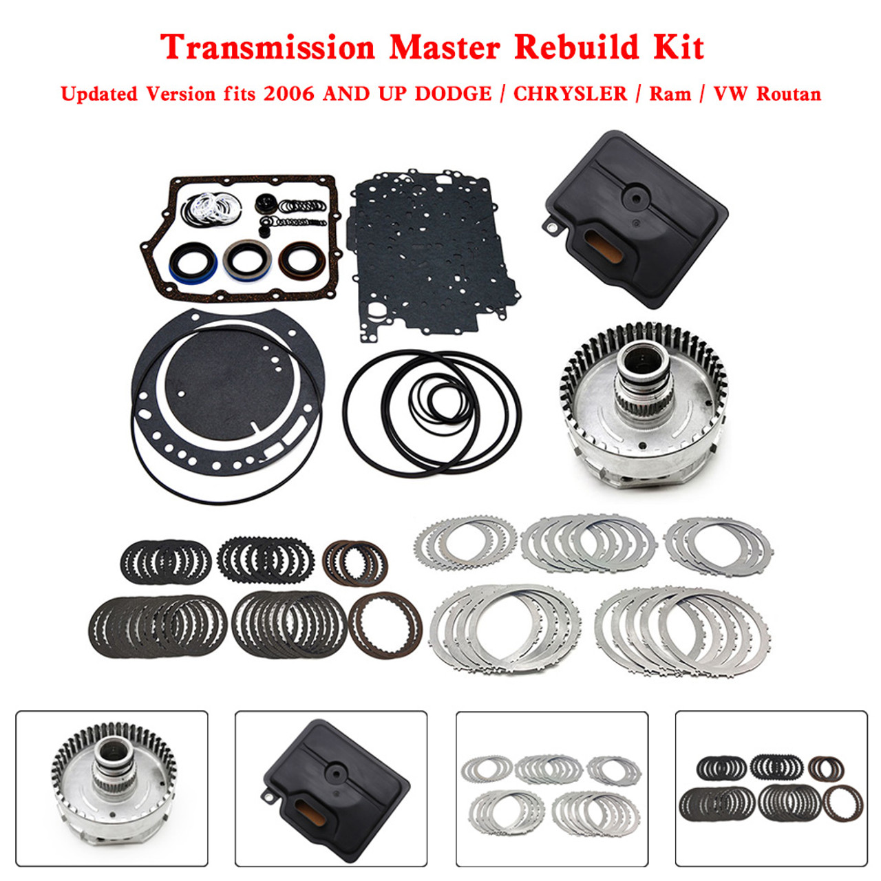 68272623AB 2006+ DODGE CHRYSLER Ram VW Routan Transmission Master Rebuild Kit 62TE