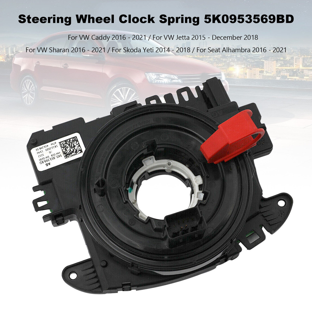 5K0953569BD 2016 - 2021 VW Sharan Steering Wheel Clock Spring