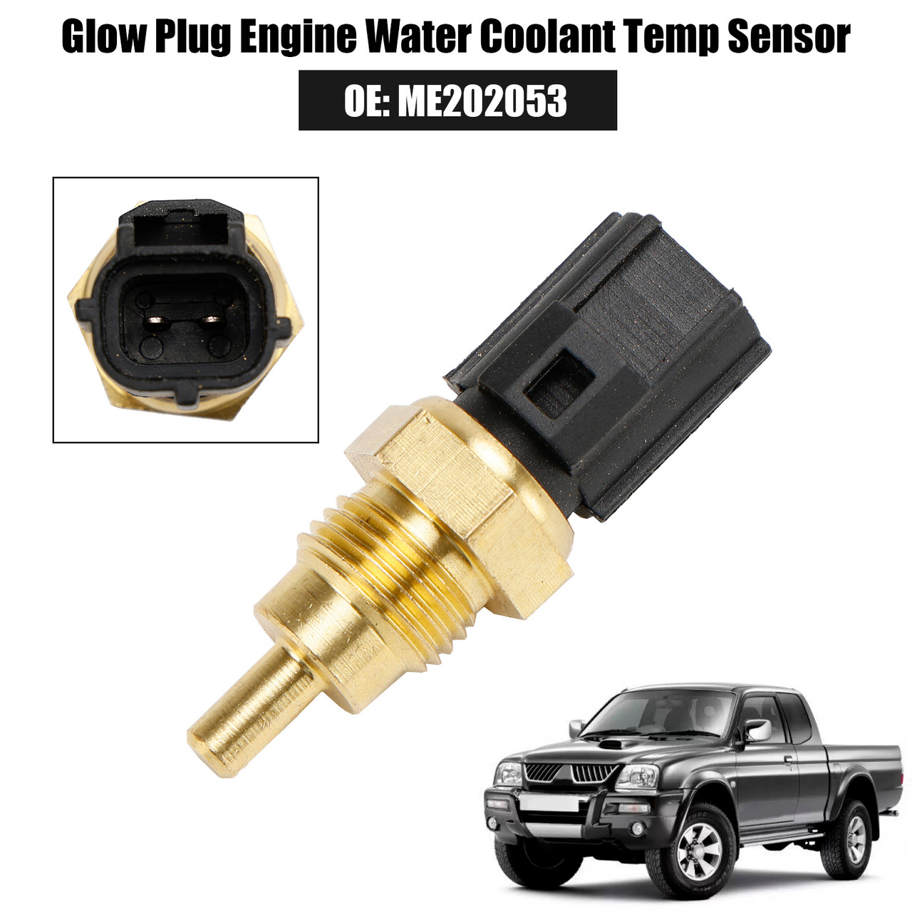 ME202053 1996-2007 Mitsubishi L200 K74 2.5D 2.5TD Glow Plug Engine Water Coolant Temp Sensor