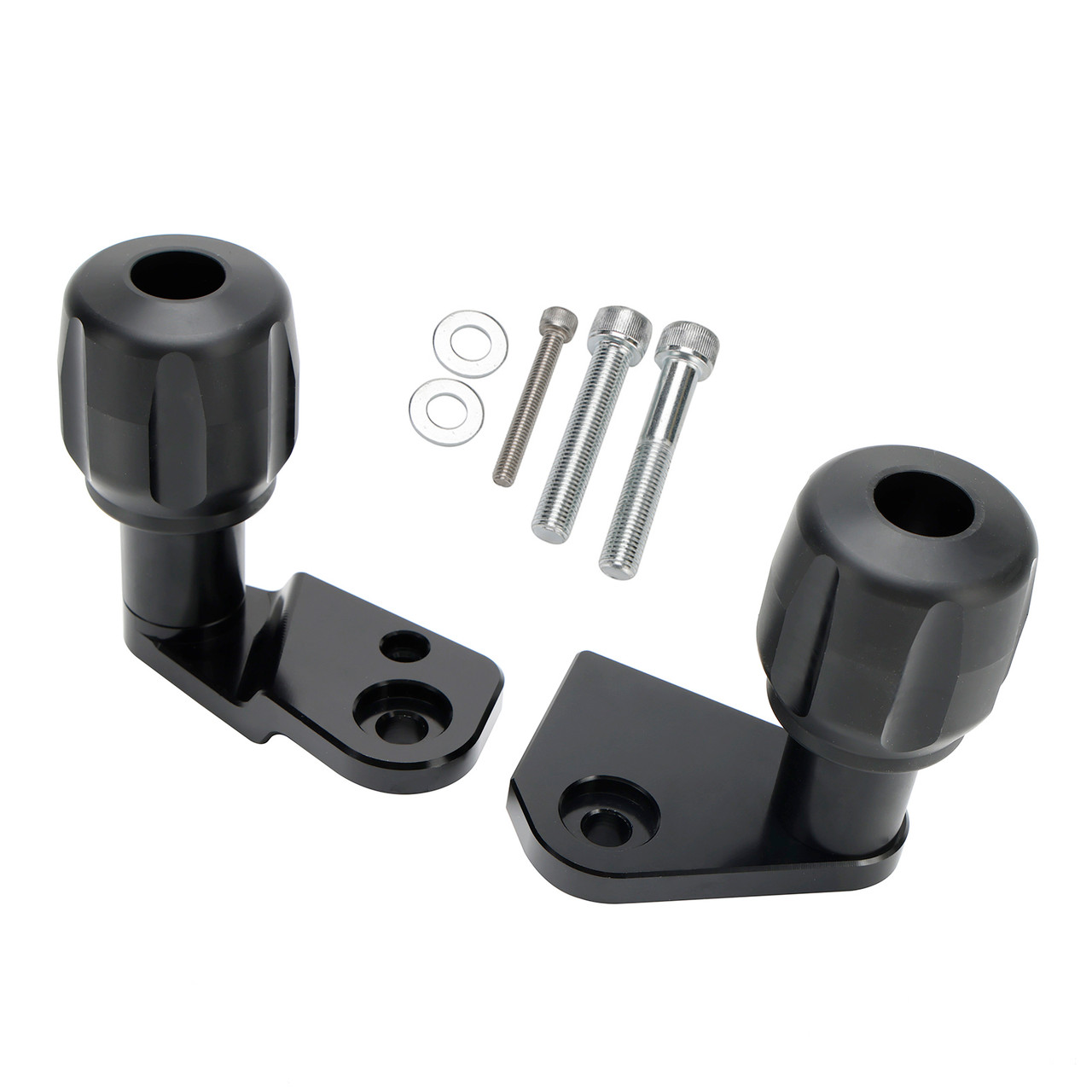 Black Frame Sliders Crash Protectors For Suzuki GSXR 600 / 750 (2006-2008) – Bolt-On Safety For Your Ride