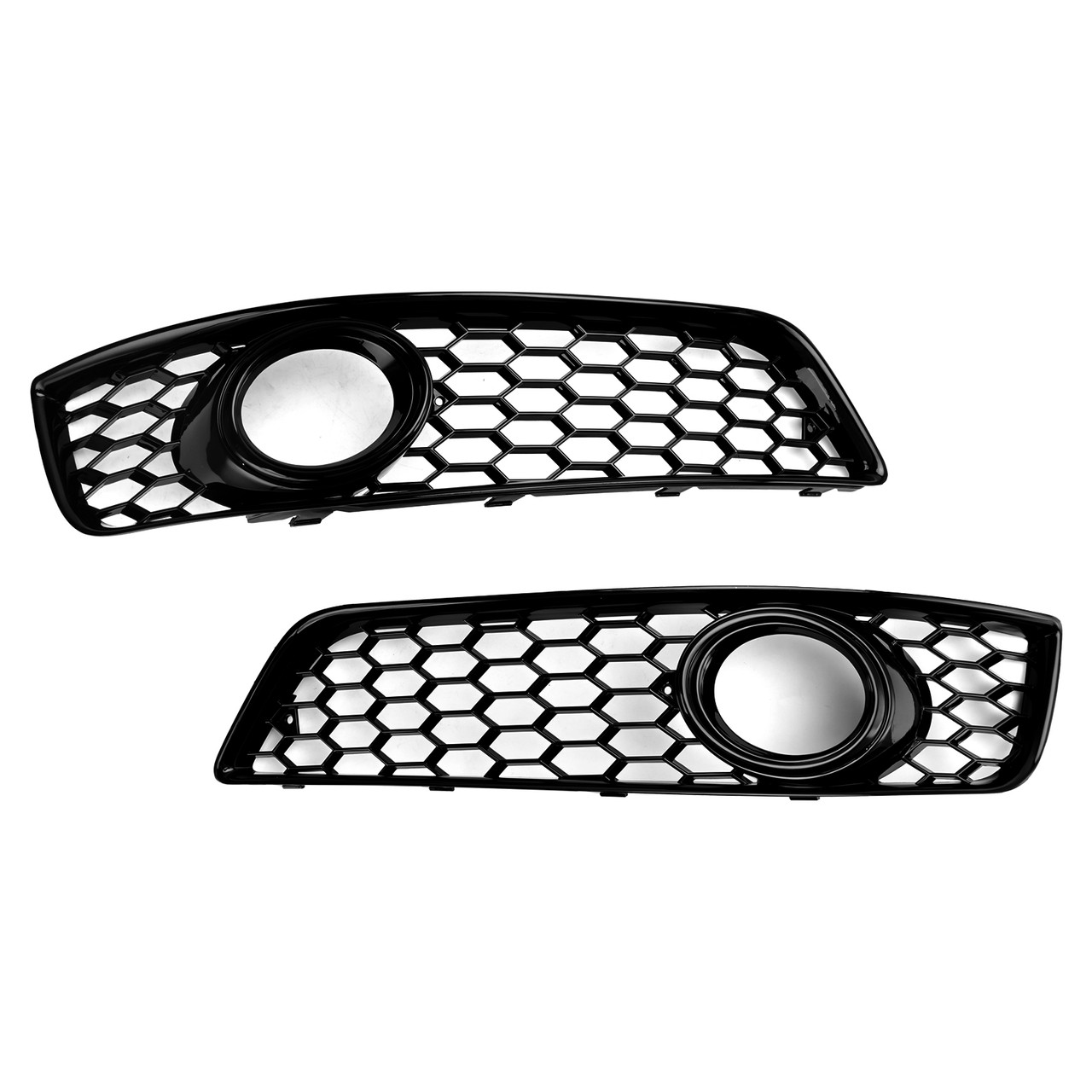 Honeycomb Bumper Front Fog Light Grill Grille Cover Fit Audi A3 8P 2009-2013