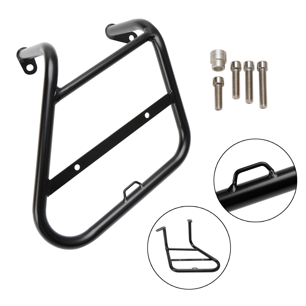 Luggage Rack Side Saddle Bag Mount Bracket Right For Kawasaki Klx230 230R 21-23