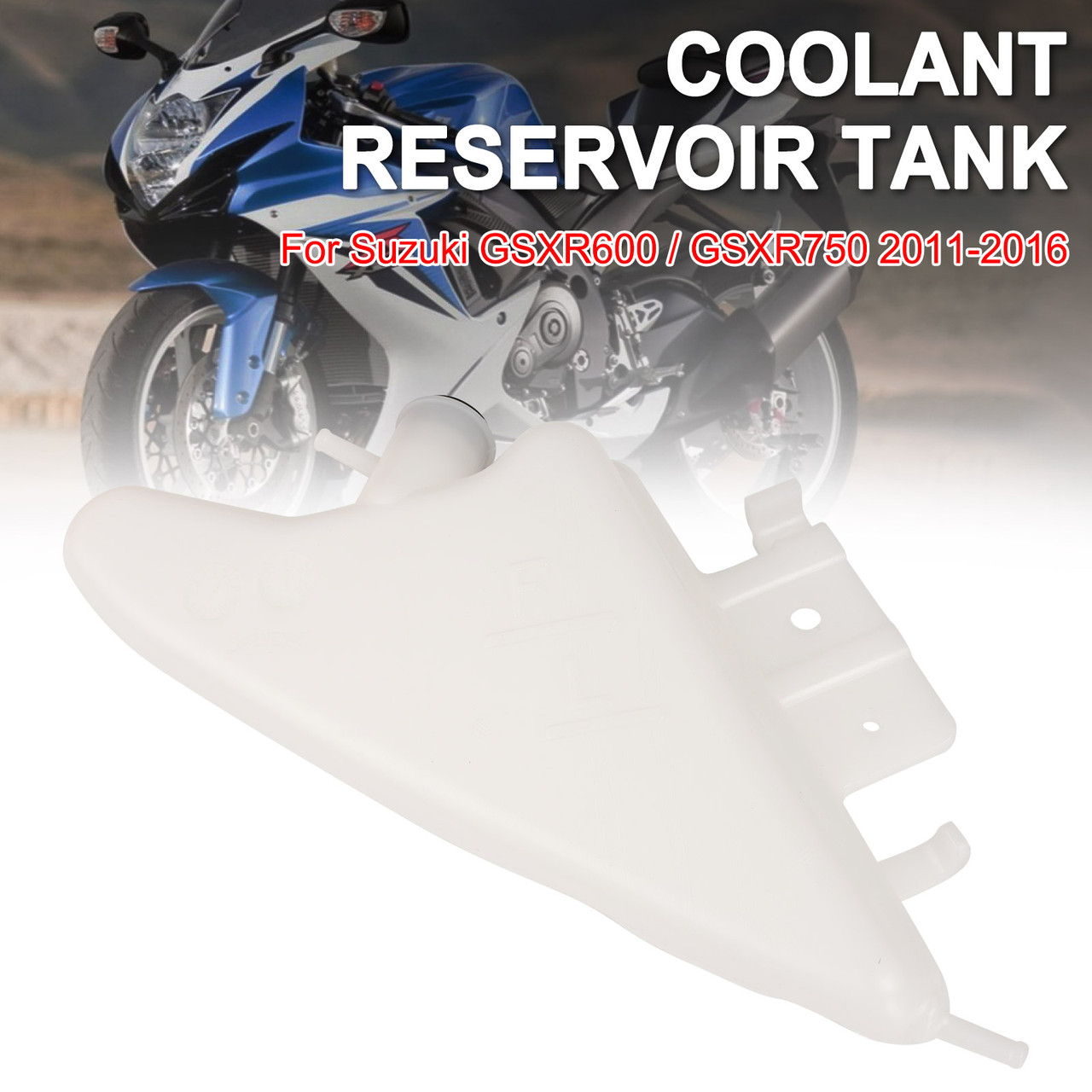 Water Coolant Overflow Reservoir Tank Radiator For Suzuki GSXR600 750 2011-2016