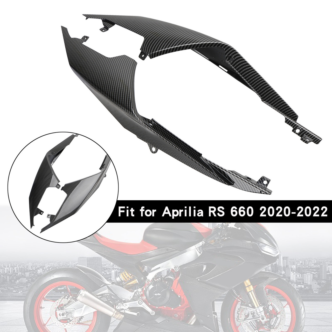 Carbon ABS Rear Tail Seat Side Cover Fairing For Aprilia RS 660 2020-2022