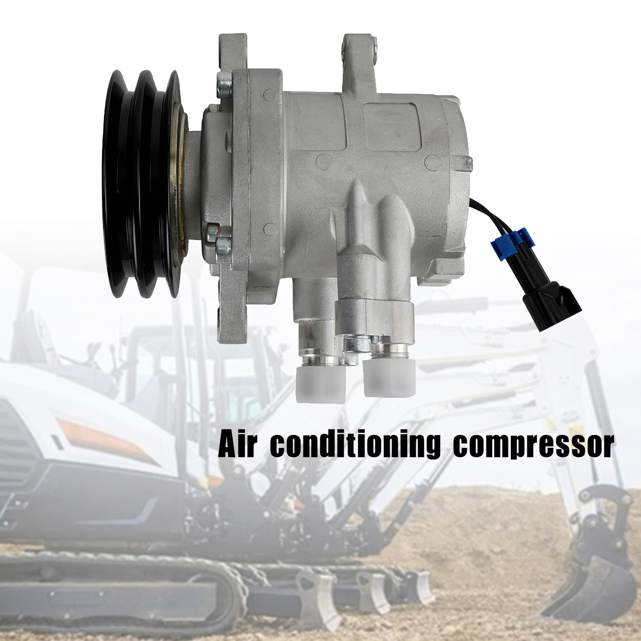 A/C Compressor 6733655 Compatible With Bobcat 773 863 963 S175 S250 T190 T300