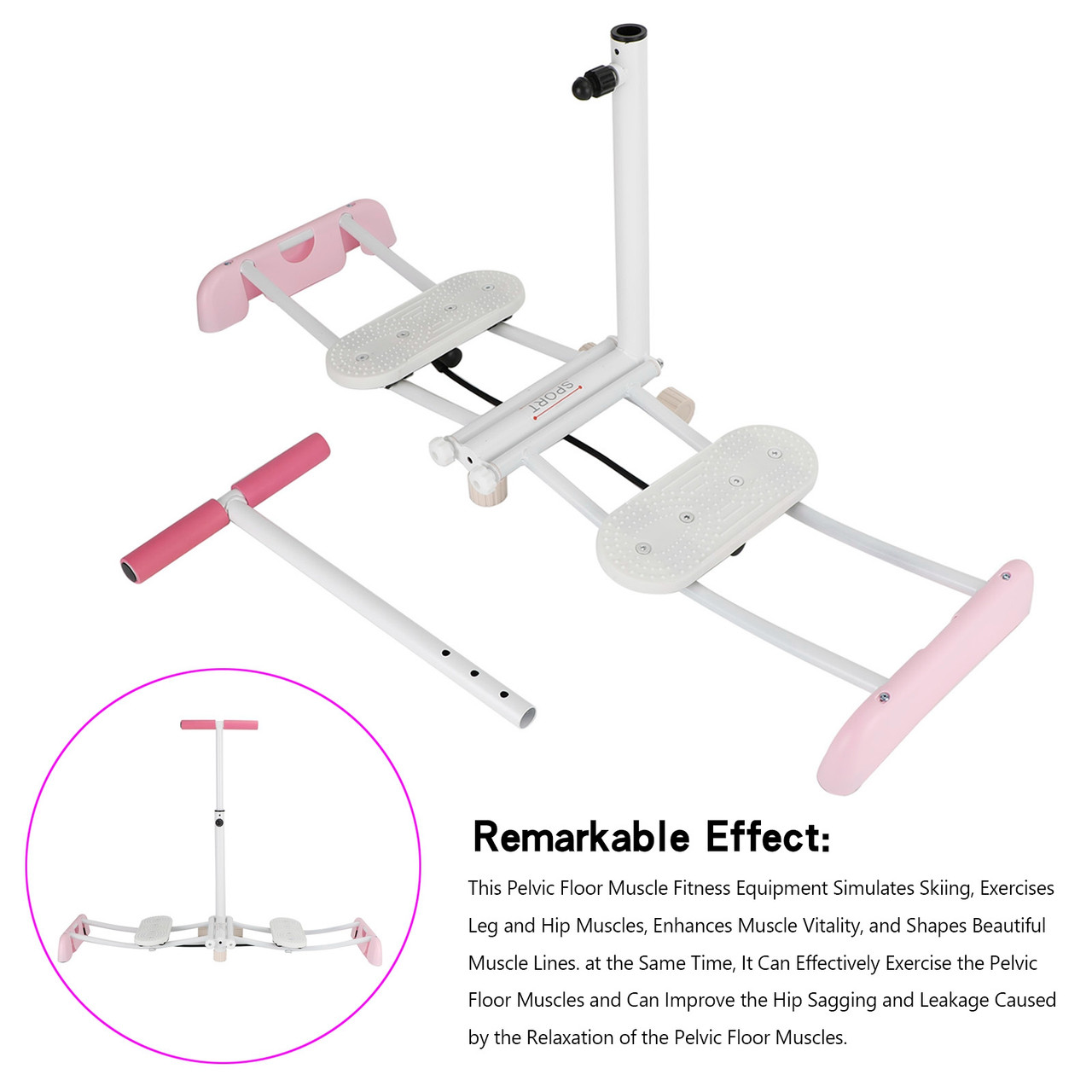 Ski Exercise Machine Leg Exercise Pelvic Muscle Hip Trainer Thigh Exerciser