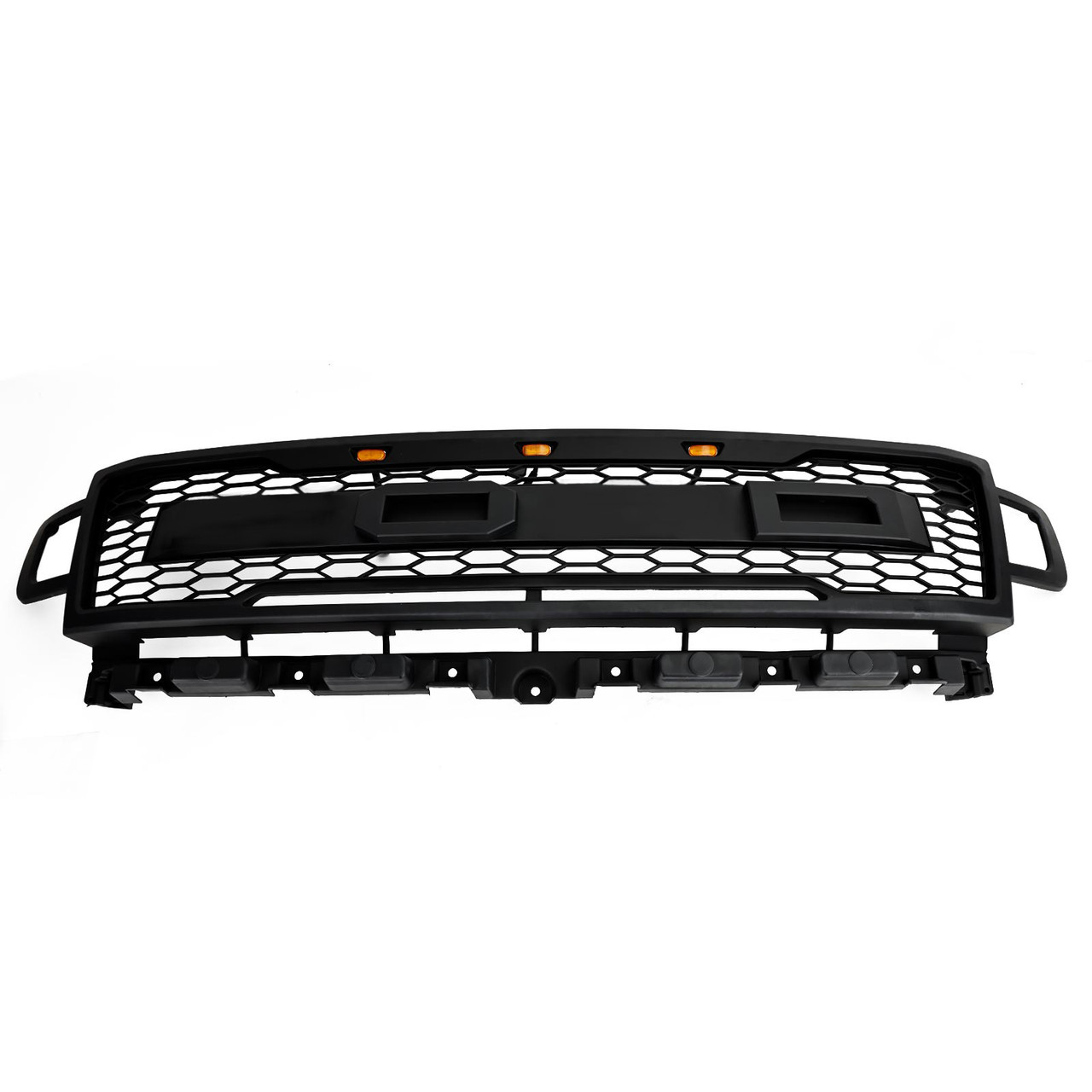 Front Bumper Grill Grille Fit Ford Expedition 2018-2021 Raptor Style W/LED