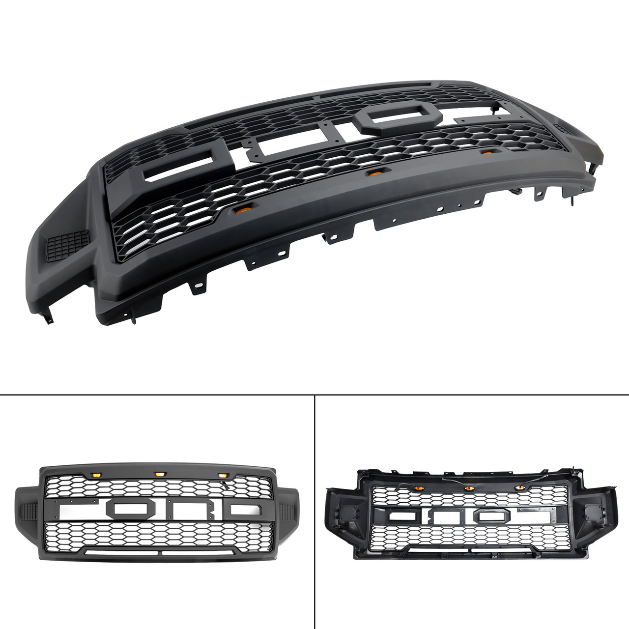 Raptor Style Front Bumper Grill Fit Ford F250 F350 F550 2021-2022 Super Duty