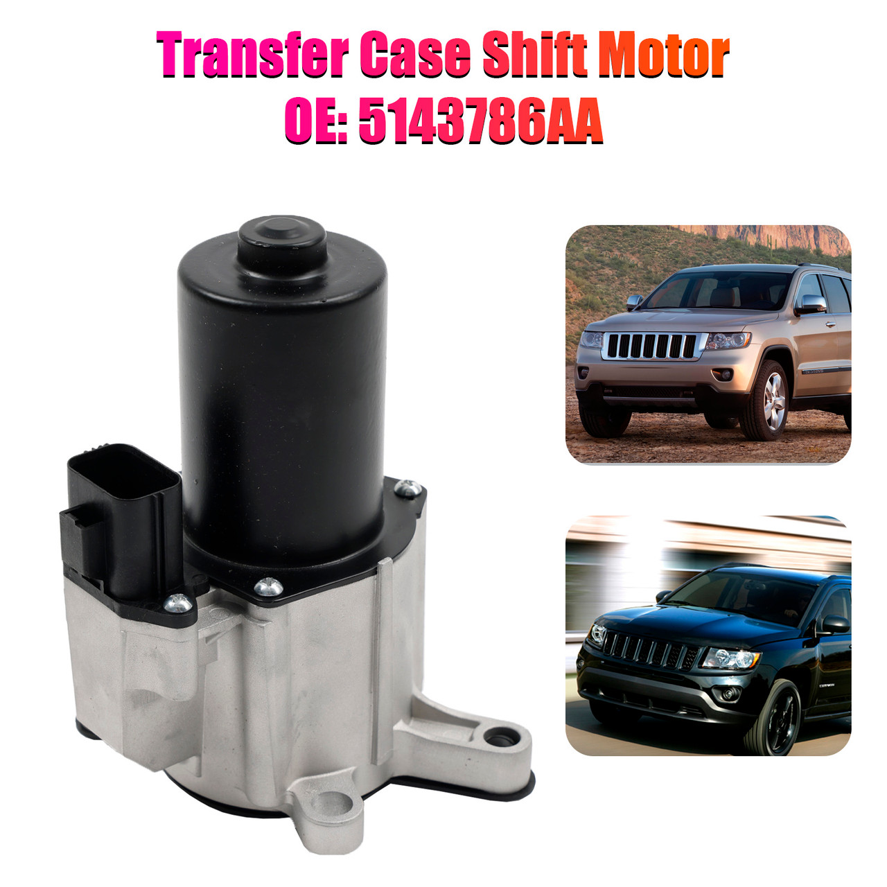 Transfer Case Shift Motor for Jeep Grand w/NV146 NV245 2005-2010 5143786AA