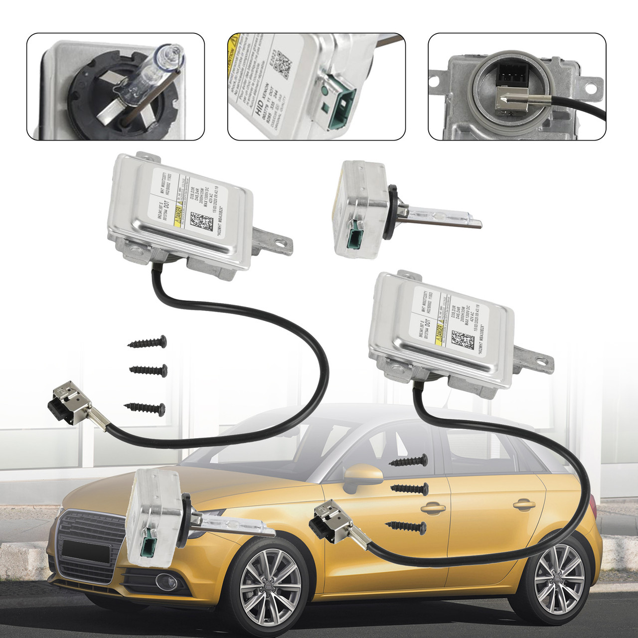 Xenon Ballast & D3S Bulb HID Light Control Unit Module 8K0941597E For Audi VW