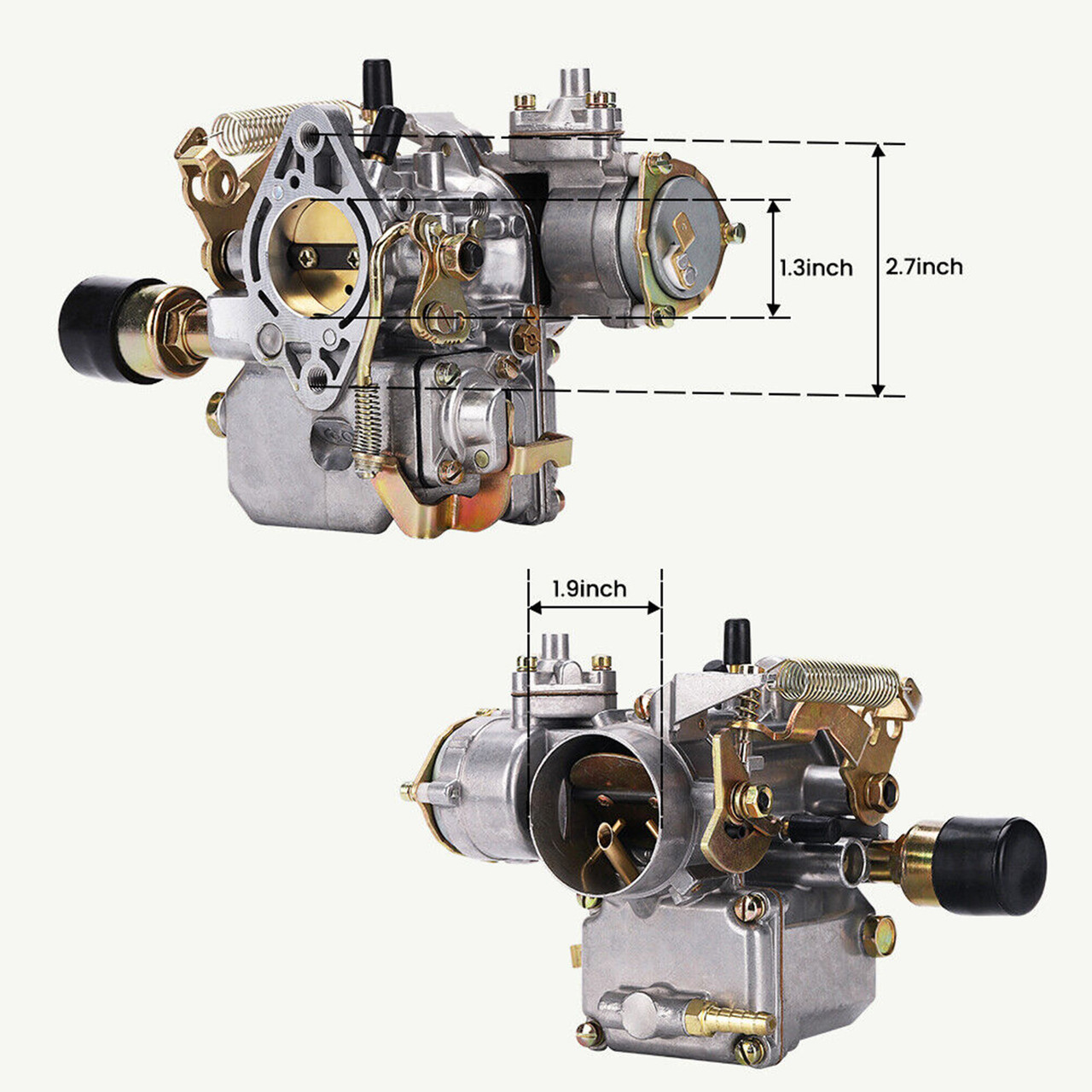 34 Pict-3 Carburetor 113129031K For VW Beetles 1971-1979 Dual Port