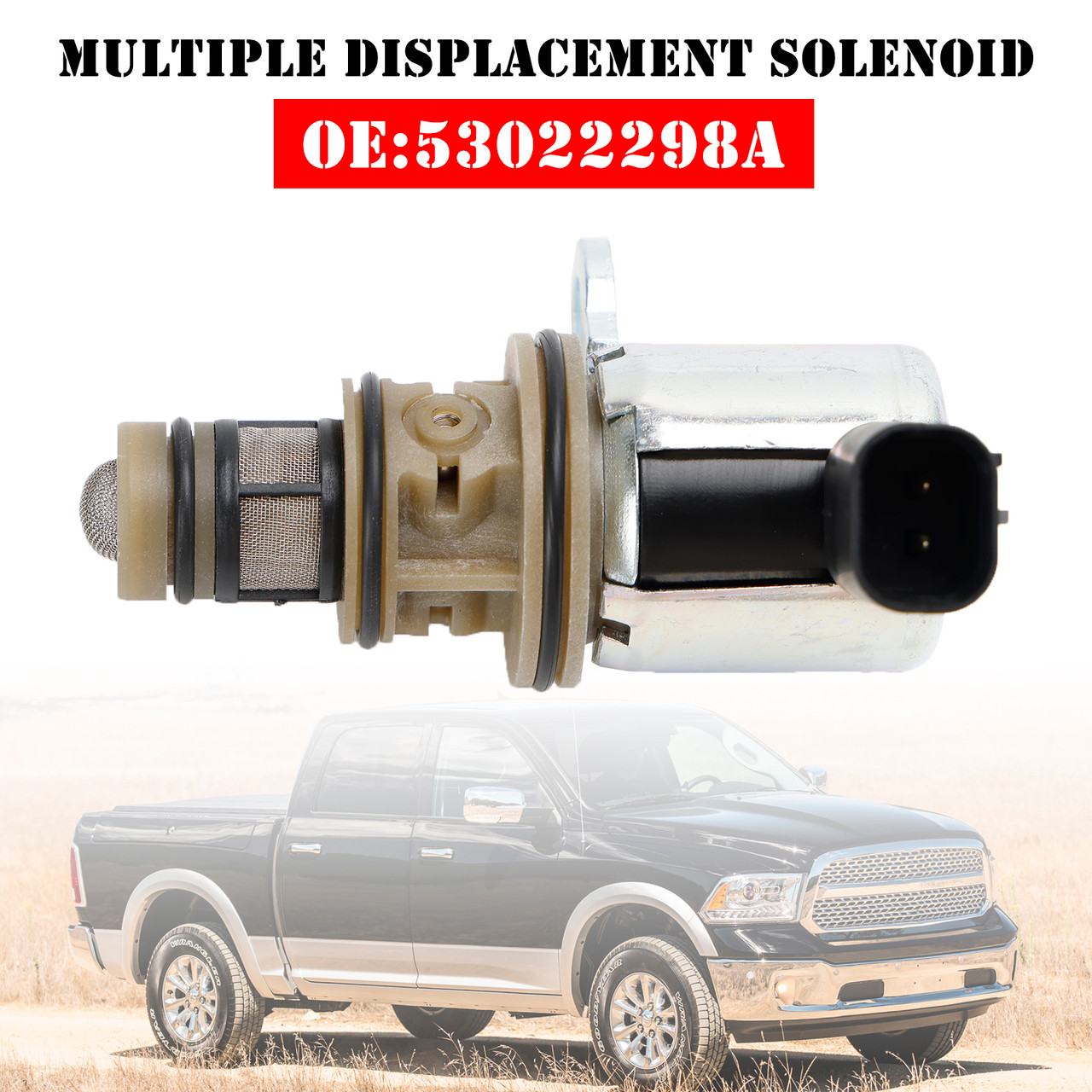 Multiple Displacement Solenoid 53022298AA For 10-23 Dodge Ram Jeep 5.7L 6.4L
