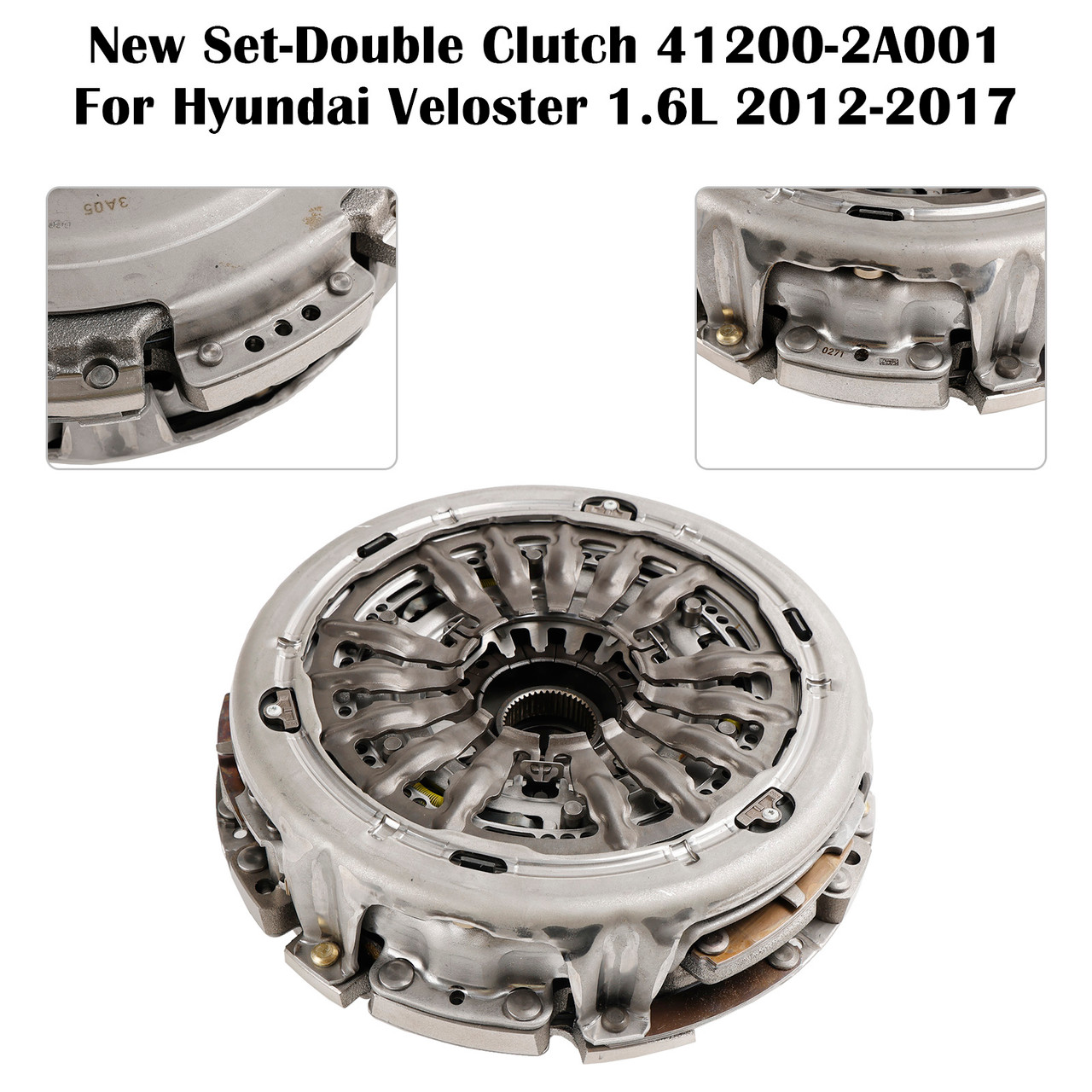 New Set-Double Clutch 41200-2A001 For Hyundai Veloster 1.6L 2012-2017