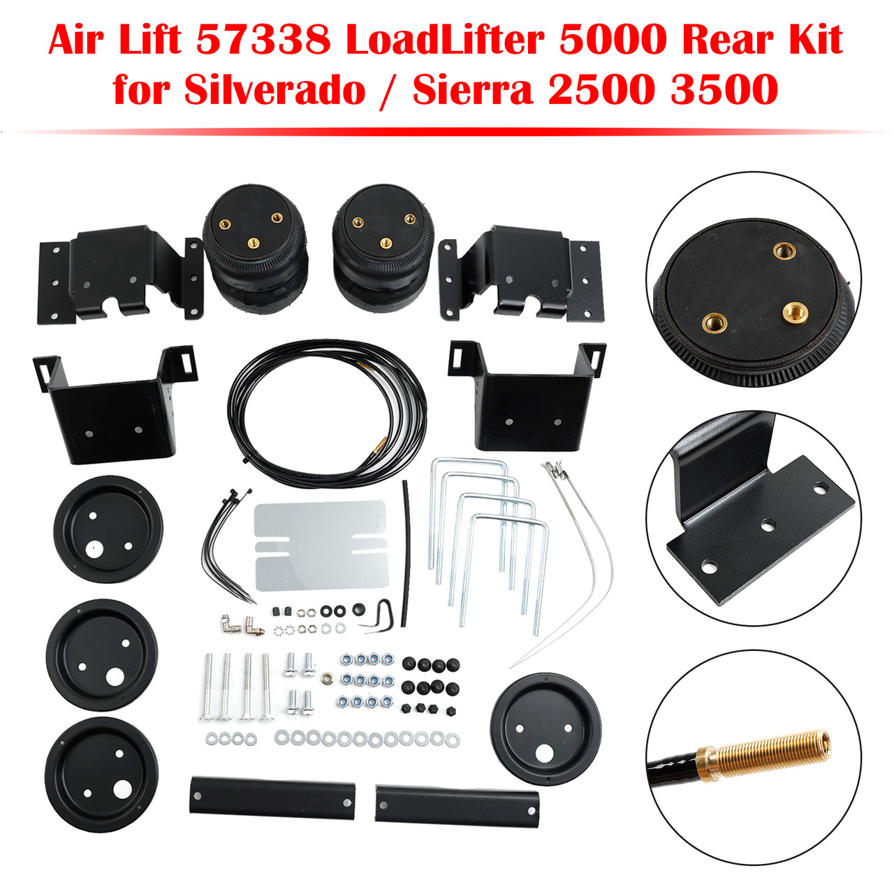 Air Lift 57338 LoadLifter 5000 Rear Kit for Silverado / Sierra 2500 3500