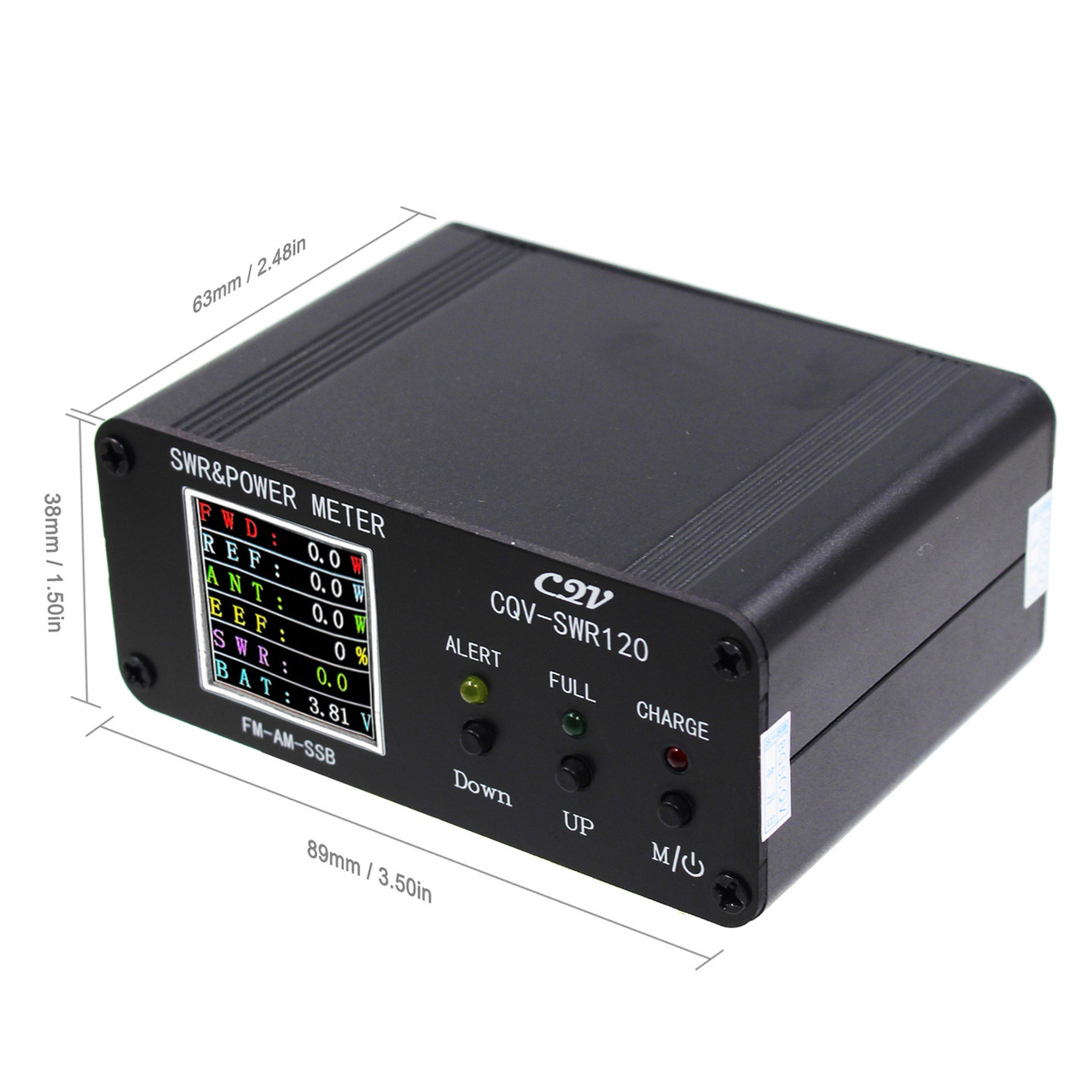 CQV-SWR120 120W Digital Power Wave Table 240*240 Full Color HD display FM/AM/SSB