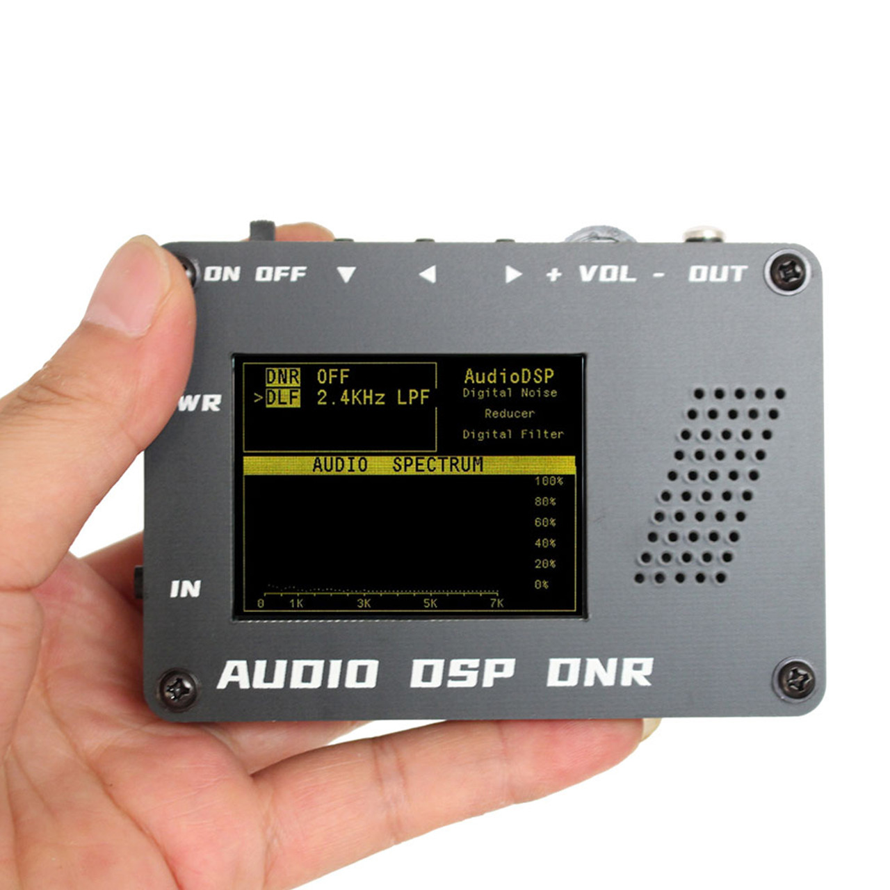 Audio DSP Noise Reducer DNR Digital Filter SSB Ham radio YAESU ICOM + Speaker