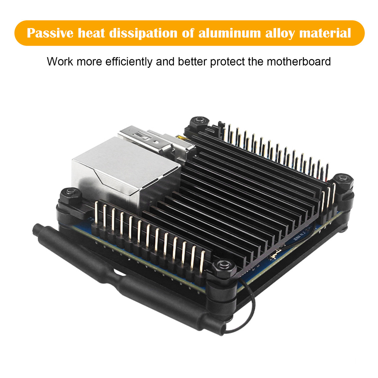 Orange Pi Zero 3 Aluminum Alloy Development Board Protective Shell Heat Sink