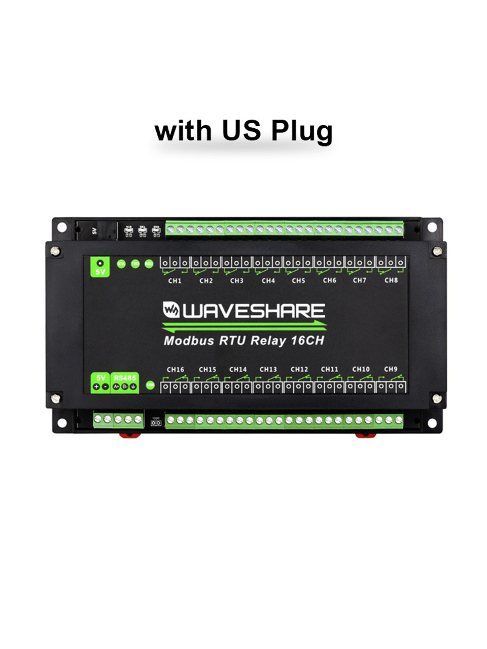 16-channel RS485 Relay Module Multiple Isolation Protection Circuits US Plug