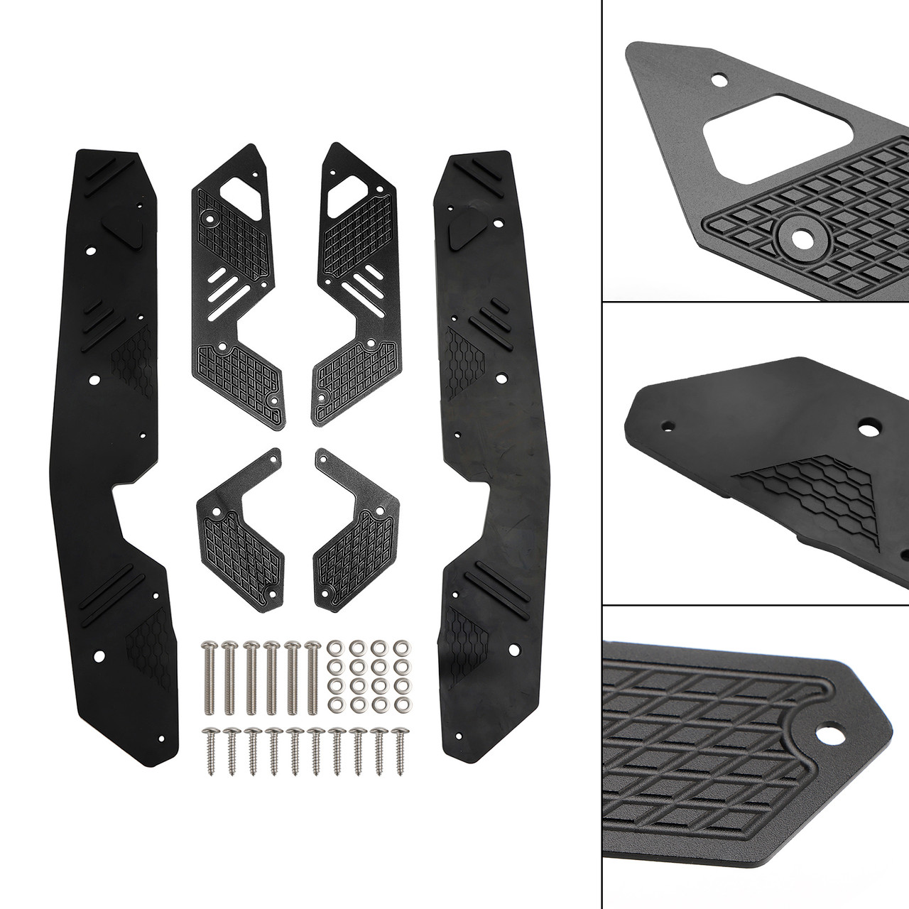 Footrest Foot Pegs Pedal Footboard Plate Guard fit for HONDA ADV160 2022-2023 BLK