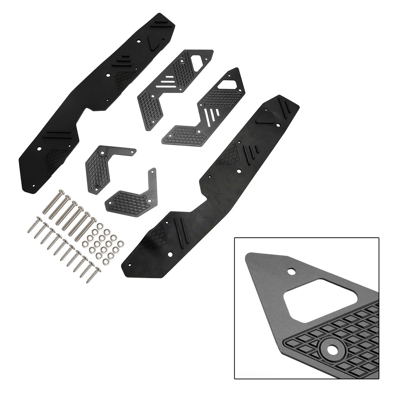 Footrest Foot Pegs Pedal Footboard Plate Guard fit for HONDA ADV160 2022-2023 BLK