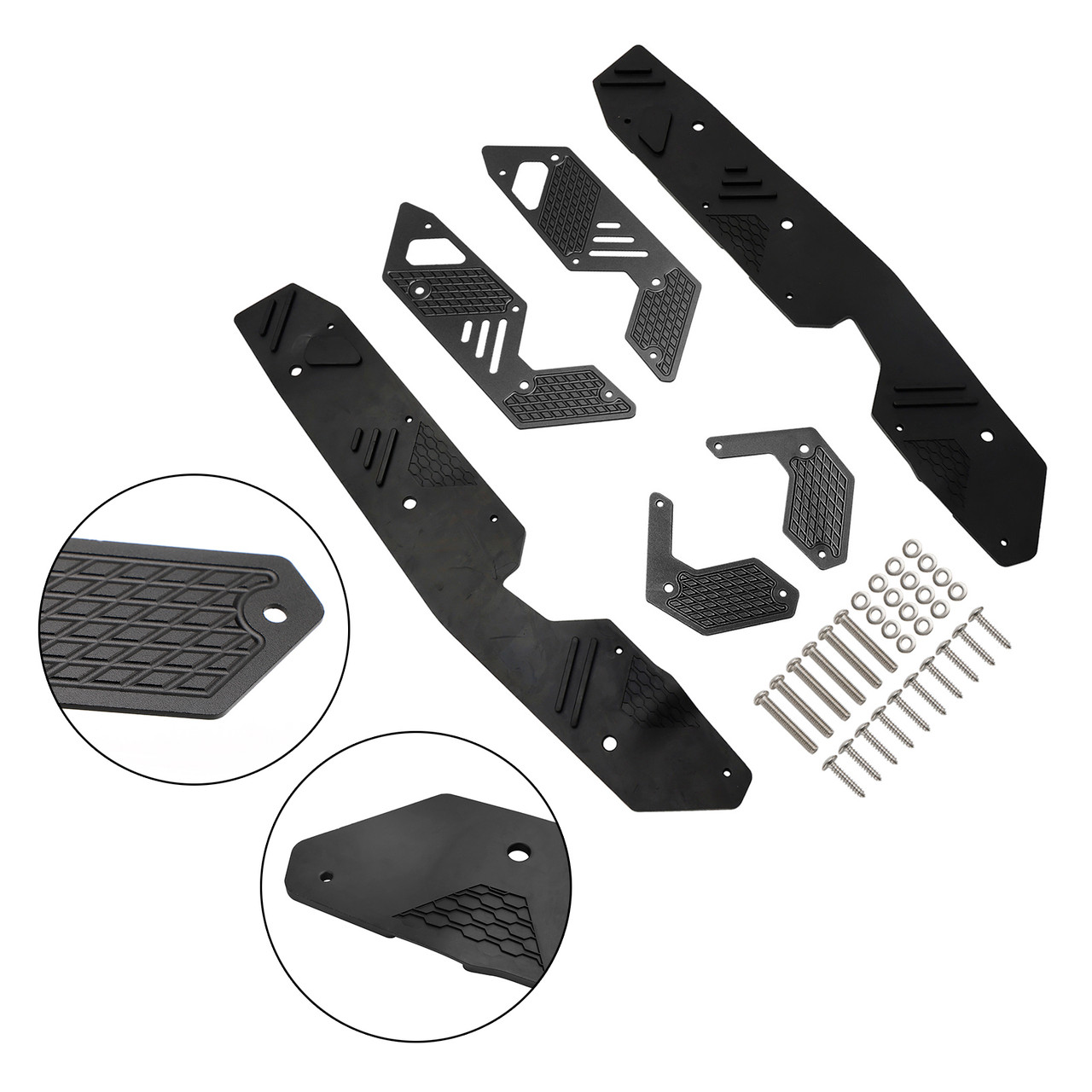 Footrest Foot Pegs Pedal Footboard Plate Guard fit for HONDA ADV160 2022-2023 BLK