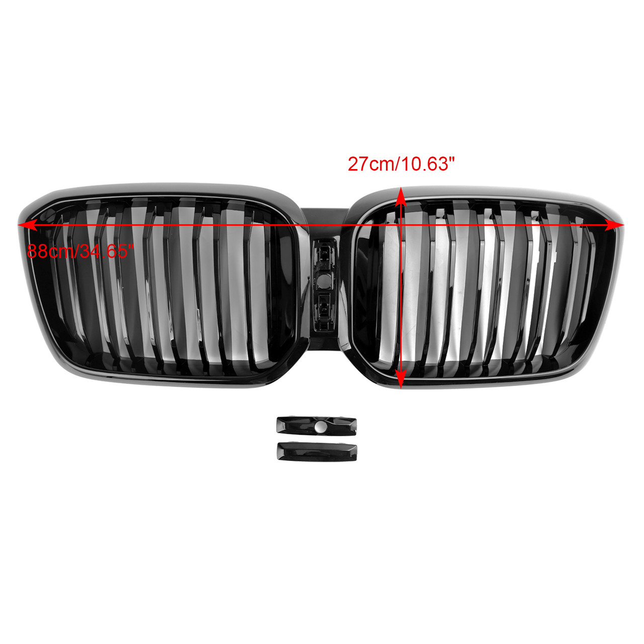 Gloss Black Front Kidney Grill Grille Fit BMW X3 X4 G01 G02 2022 2023