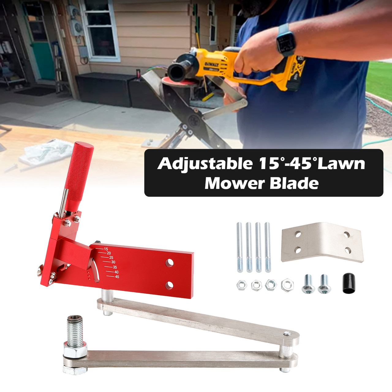 Sharpener Model 5005 Lawn Mower Blade For Straight Standard 15隆茫-45隆茫Adjustable