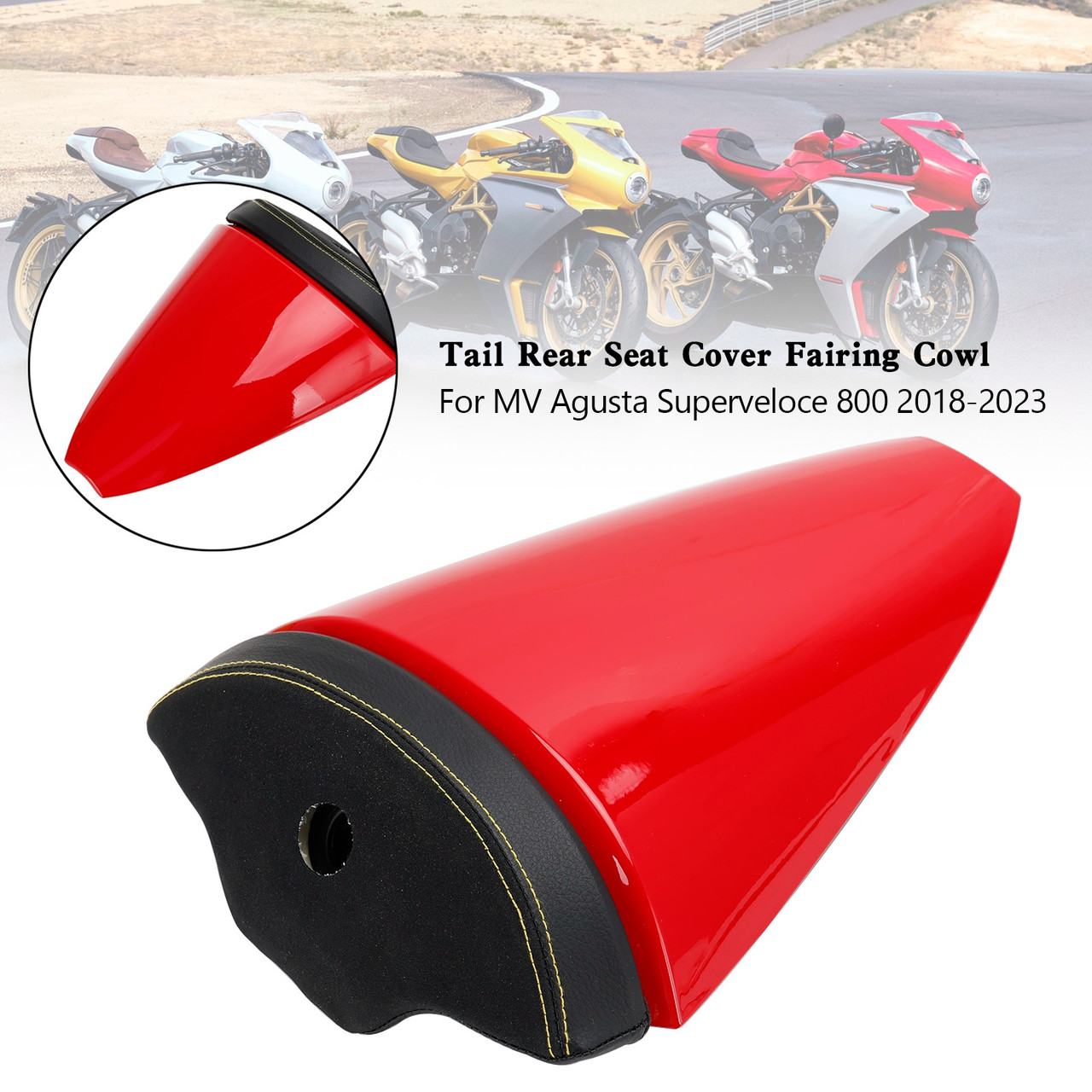 Tail Rear Seat Cover Fairing Cowl For MV Agusta Superveloce 800 2018-2023 RED