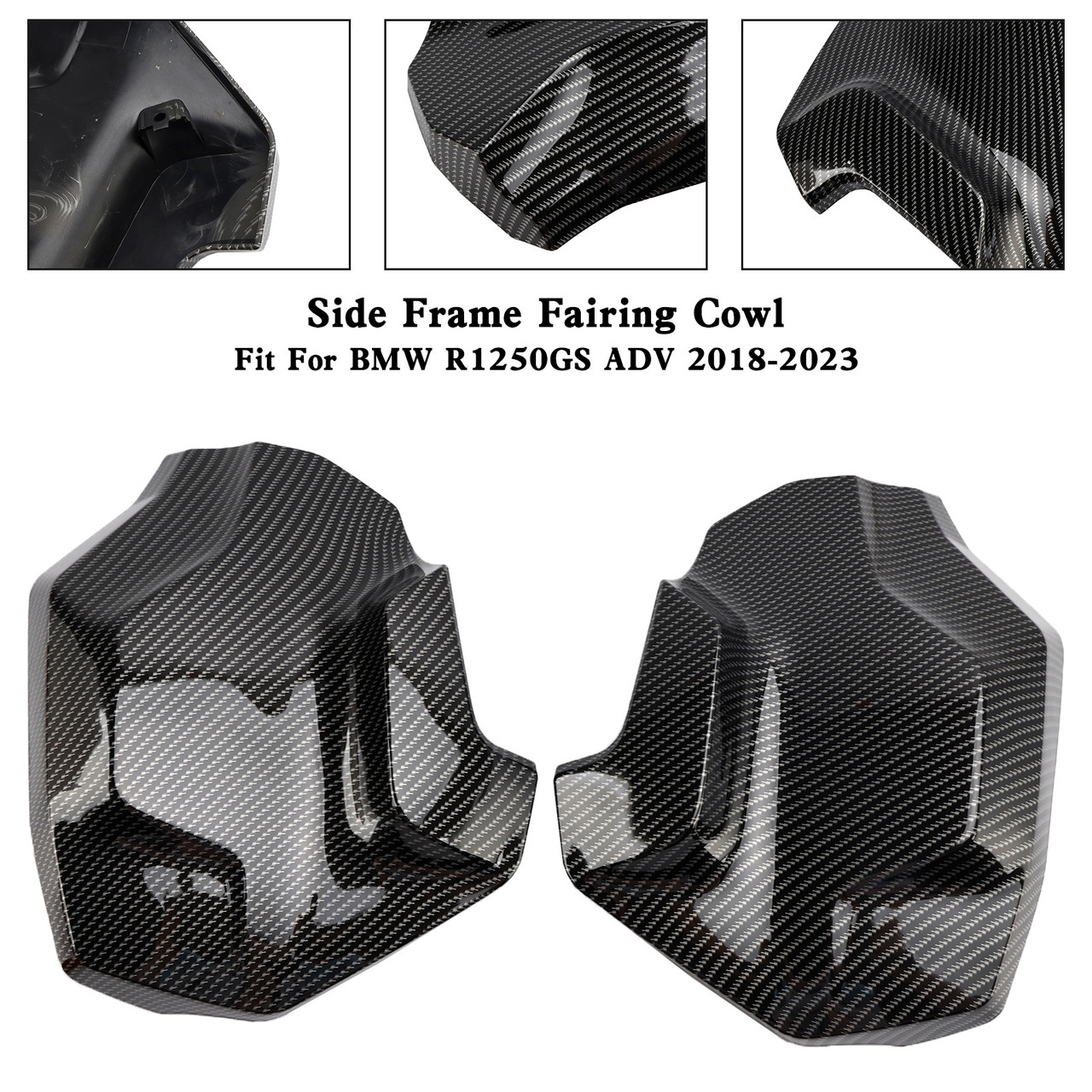 Side Frame Fairing Cowl Guards Radiator Cover For BMW R1250GS ADV 2018-2023 CBN