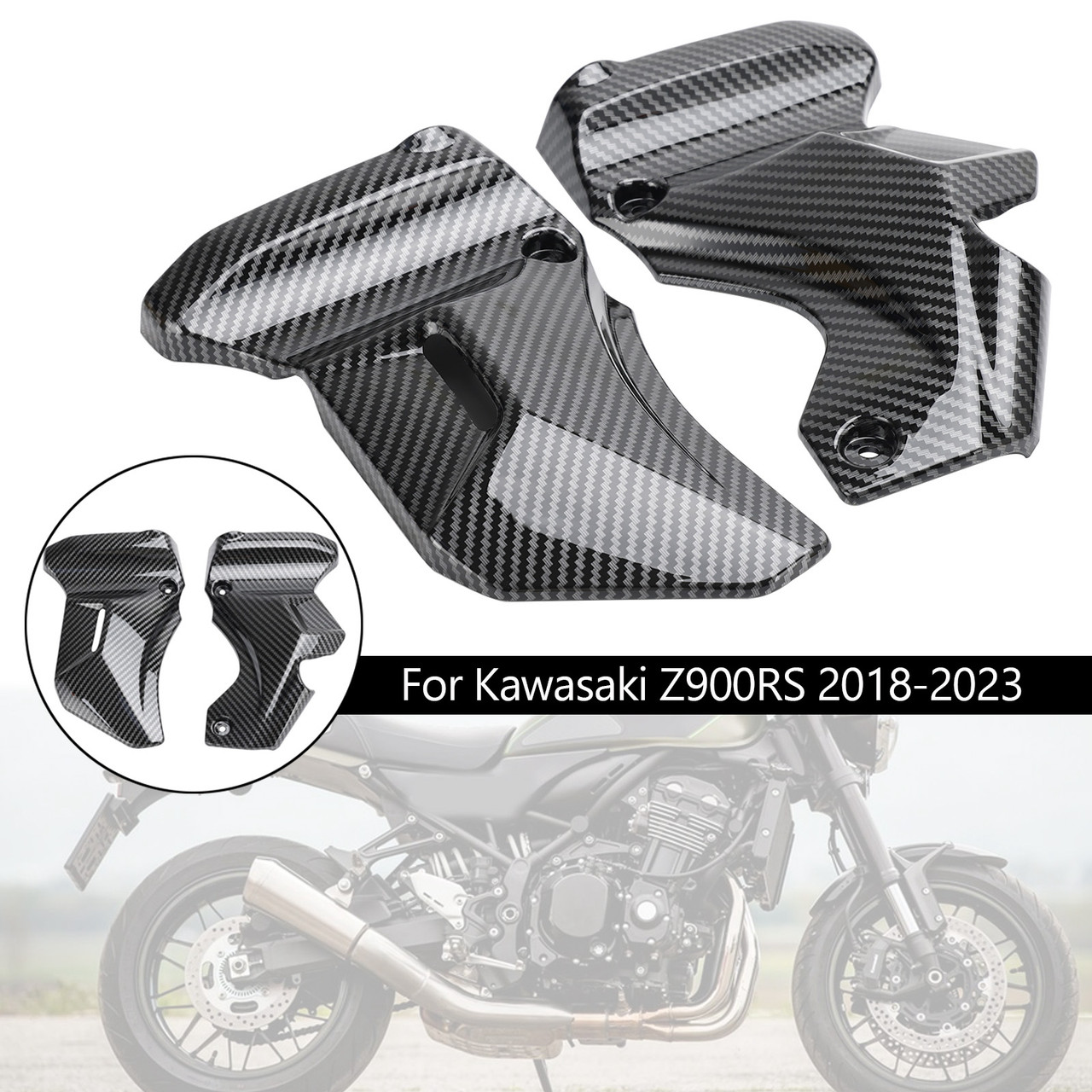 Gas Tank Side Trim Cover Panel Fairing Cowl For Kawasaki Z900RS 2018-2023 CBN