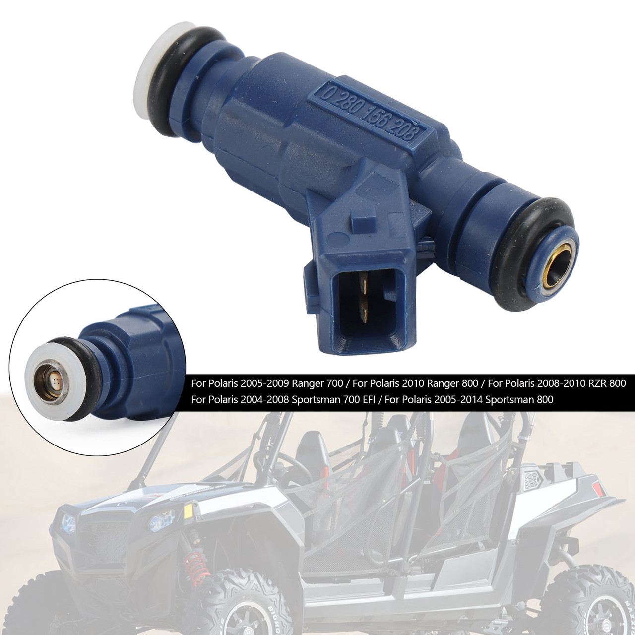0280156208 Fuel Injector 1202863 1253558 for Polaris RZR Sportsman Ranger EFI
