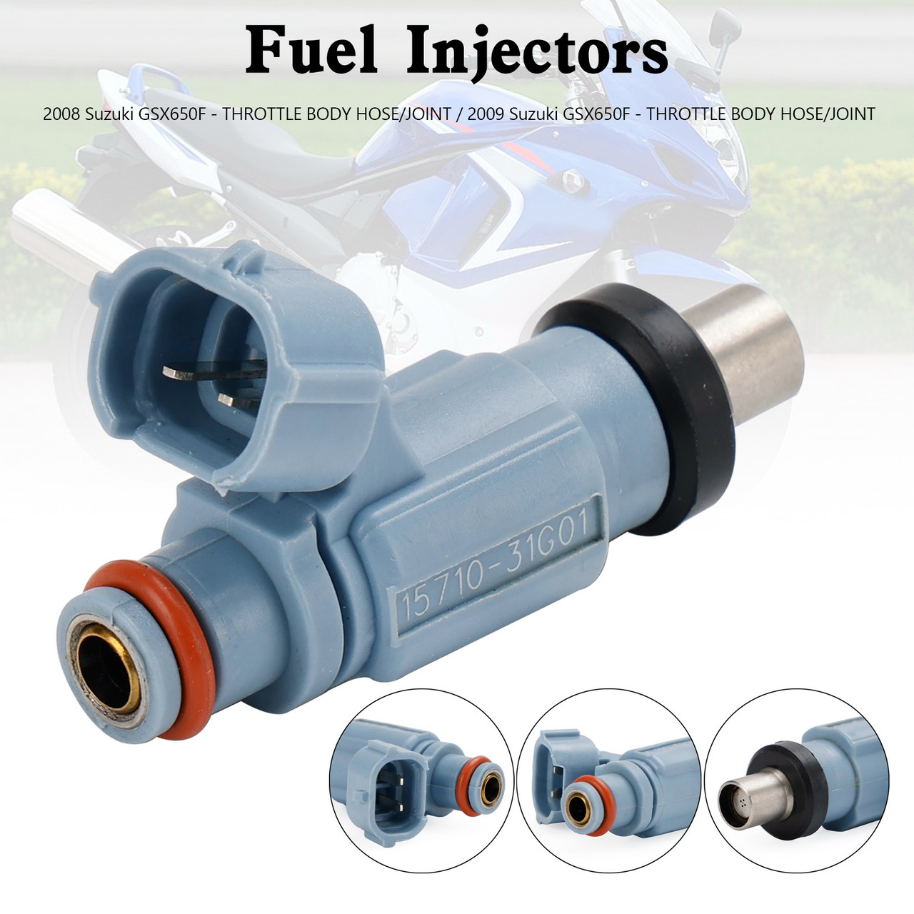 Fuel Injector 4 Holes 15710-17H00 For Suzuki GSX650F KATANA 2008