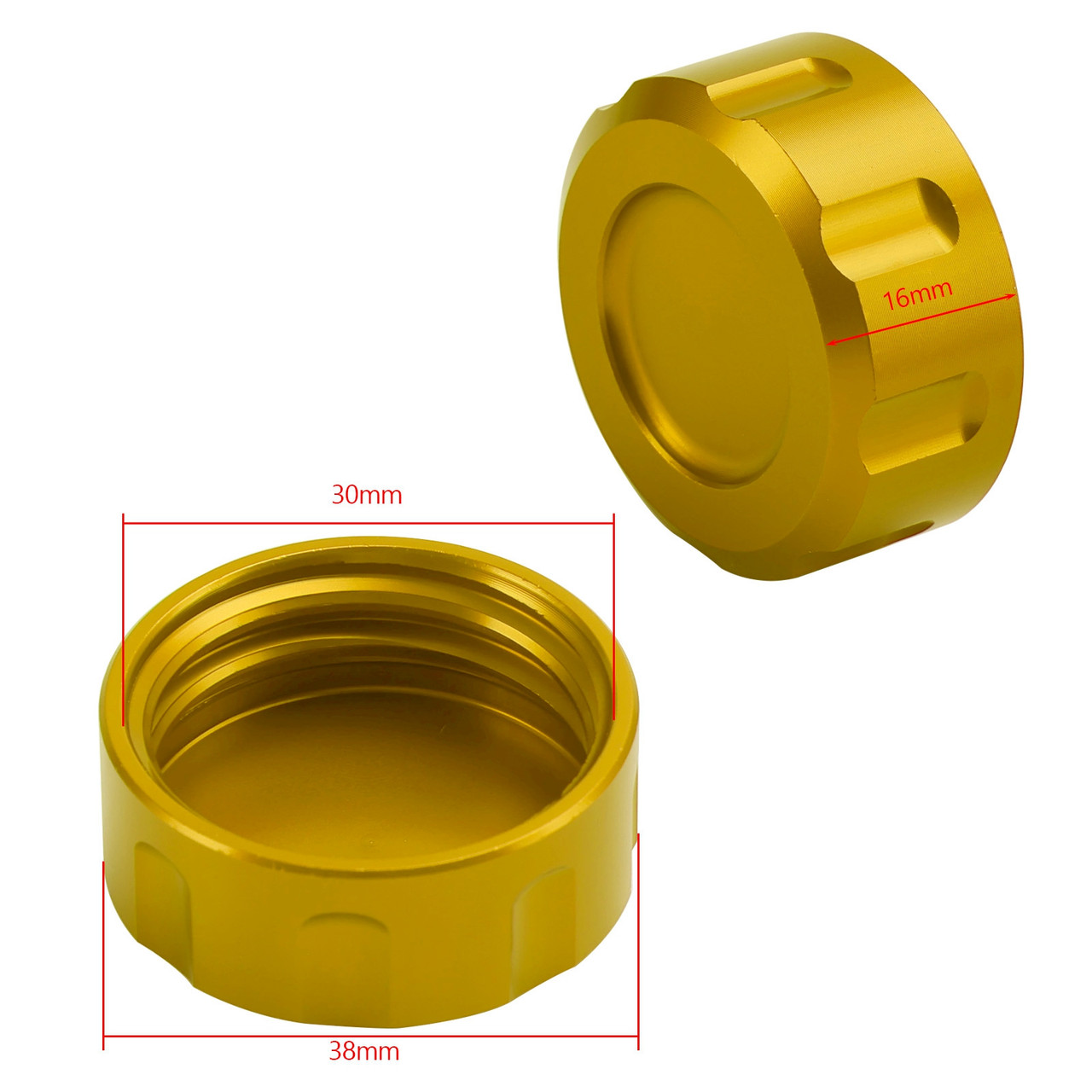 CNC Gold Rear Brake Fluid Reservoir Cap For Honda ST125 Dax Z125 Monkey 18-2023