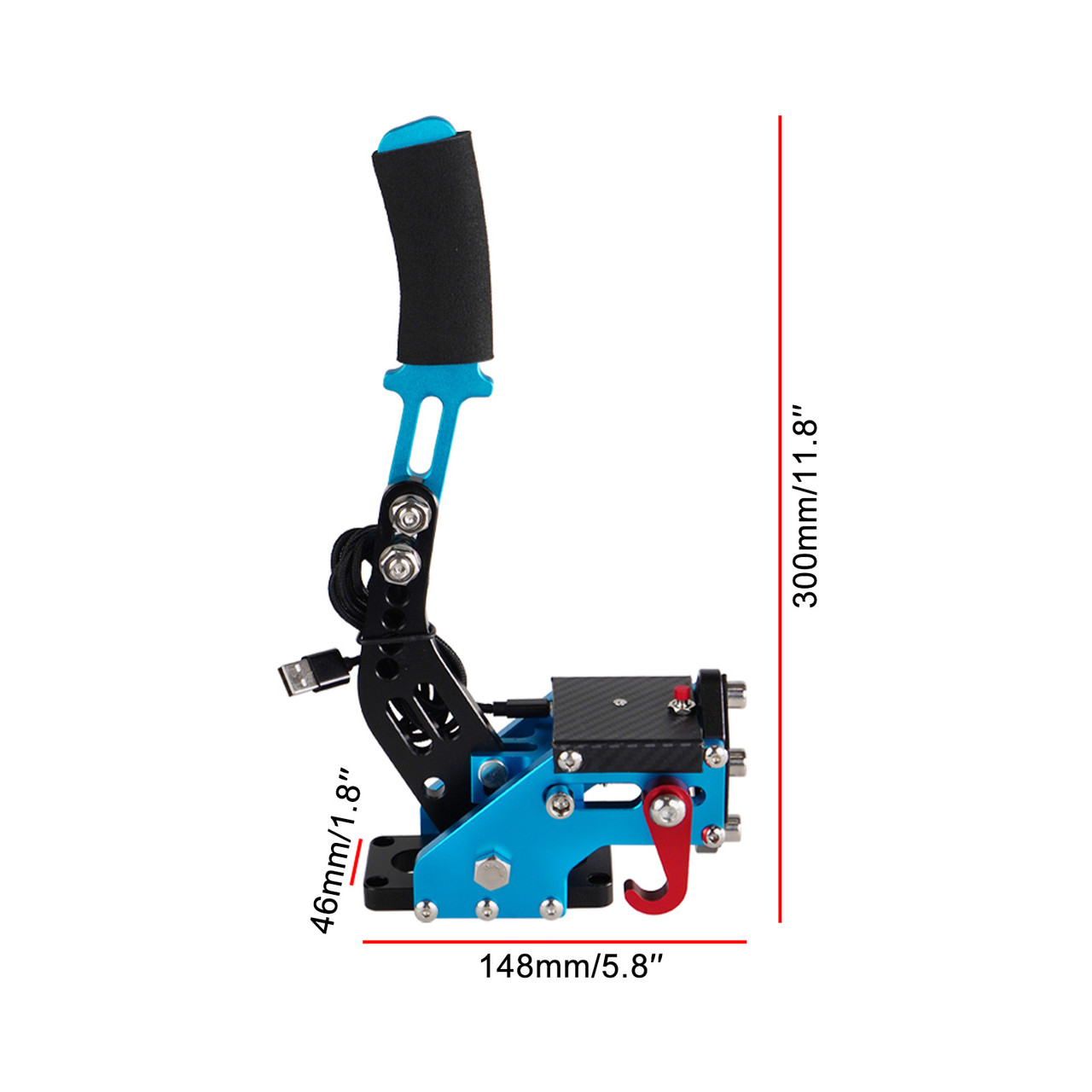 14Bit PS4/PS5 PS USB3.0 SIM Handbrake for Racing Games Thrustmaster T300RS Blue