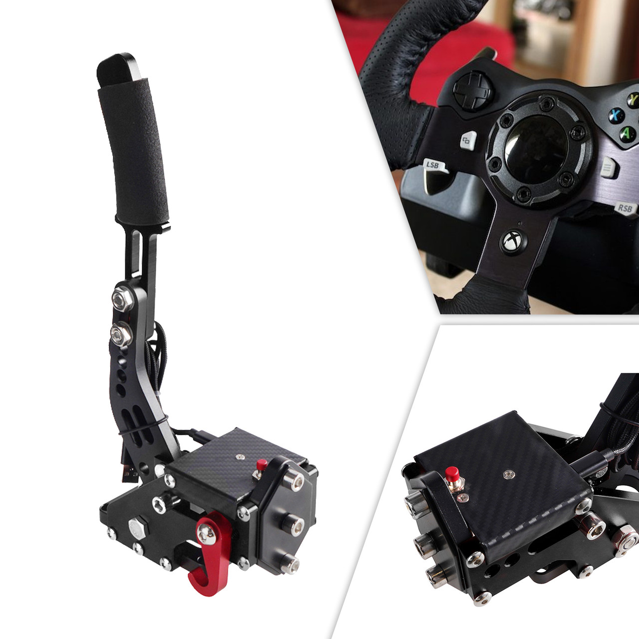 14Bit X1 XSS XBOX SIM Handbrake for Racing Games Steering Wheel Stand G920 Black