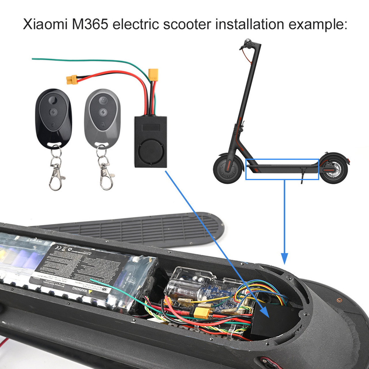 Electric Scooter Anti-Theft Alarmsuitable For Xiaomi M365/MAX G30 Scooter